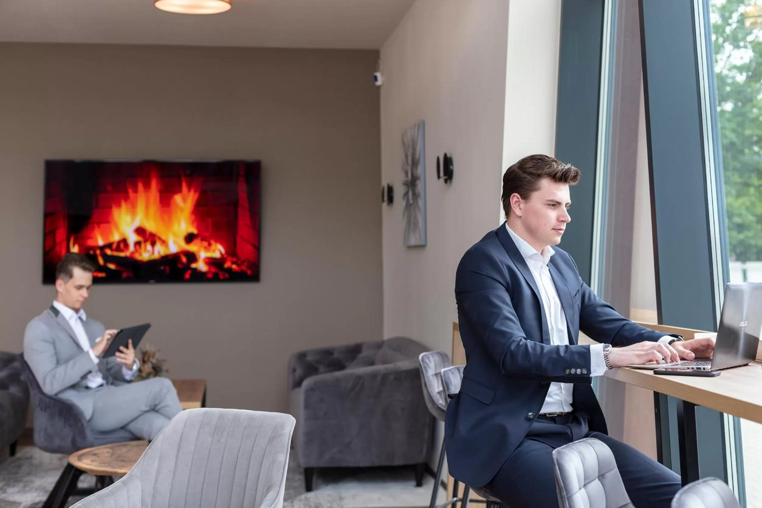 Lobby or reception in Dominik Hotel & Eventsaal