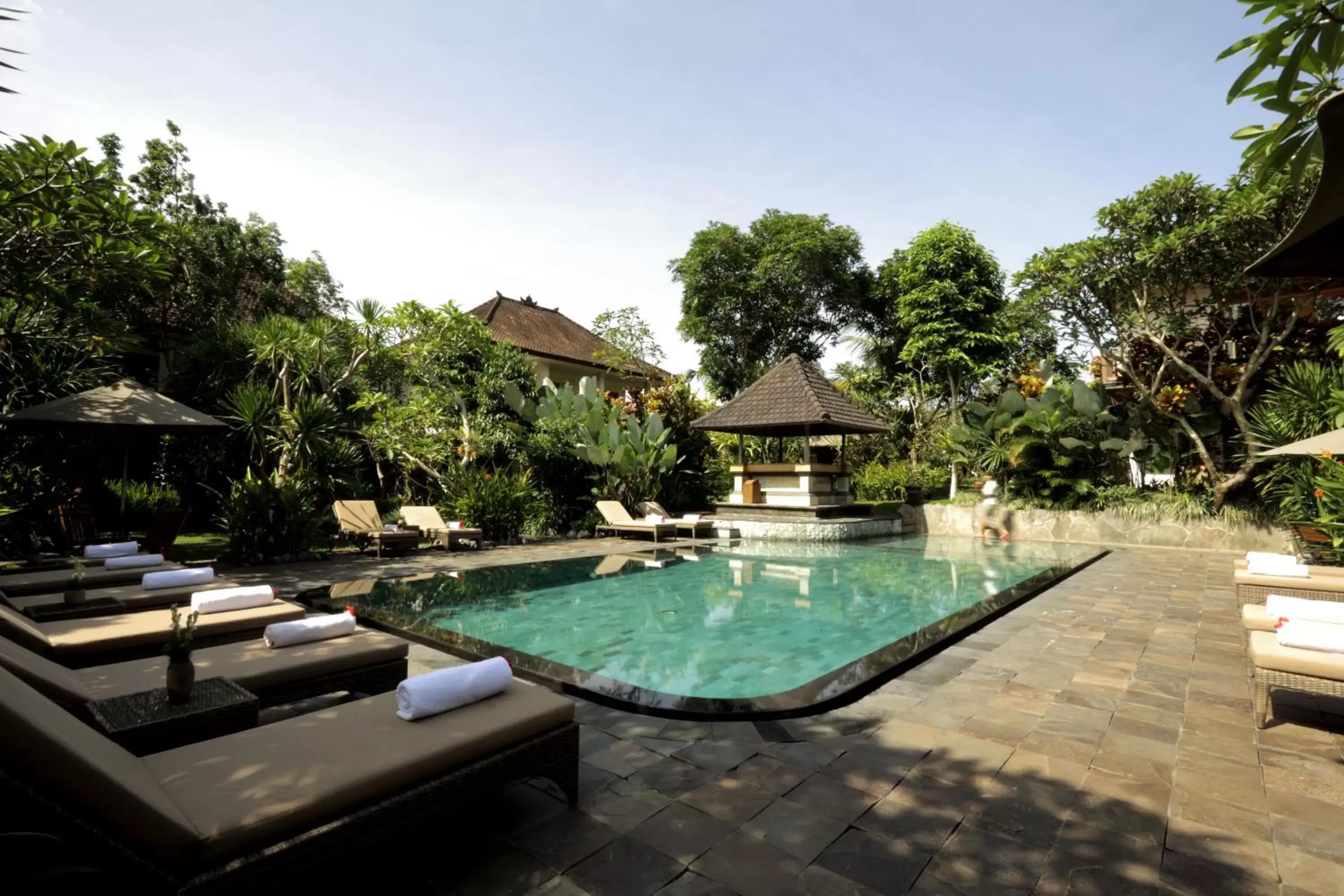 Garden, Swimming Pool in Sri Ratih Cottages, CHSE Certified