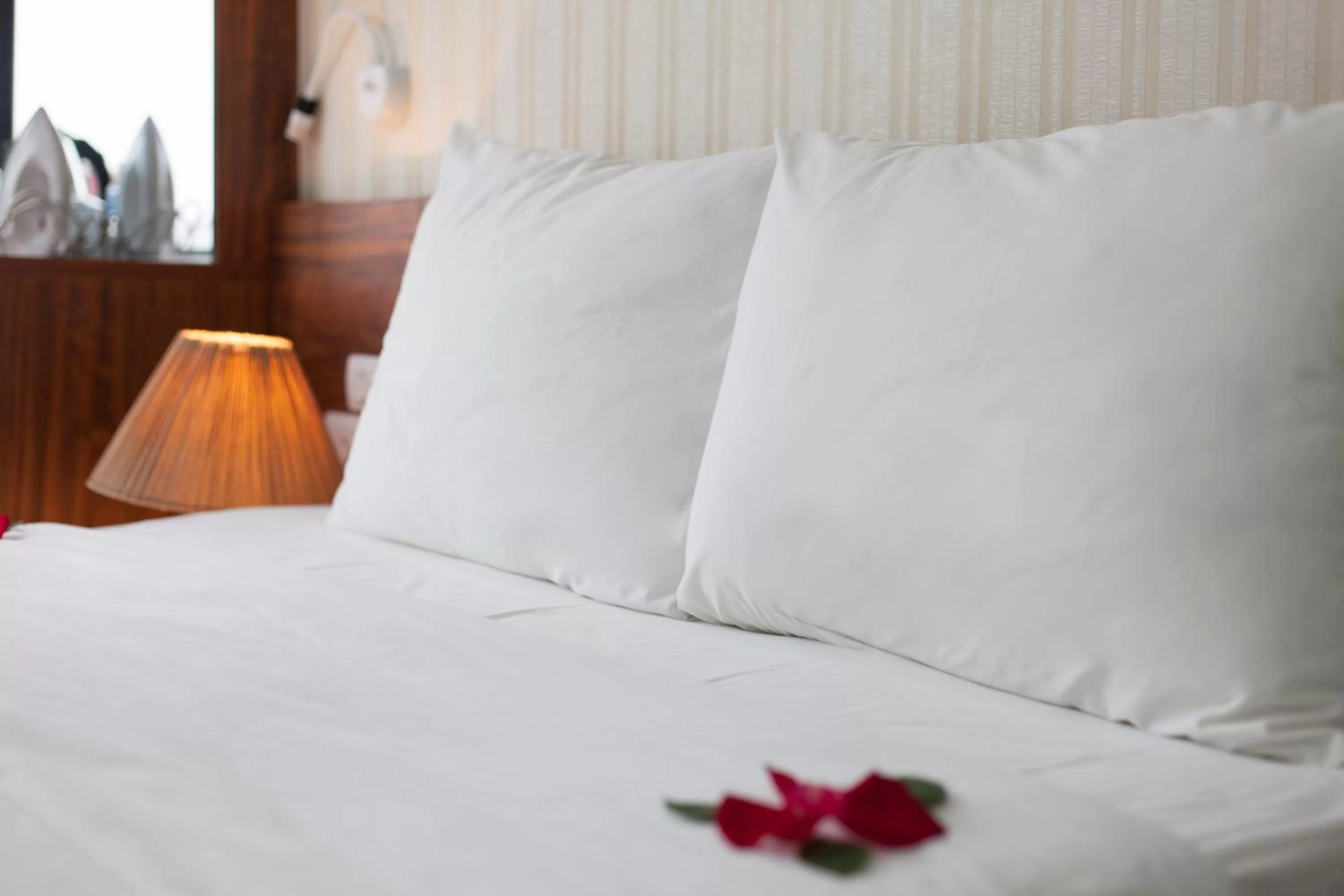 Bed in Hanoi Bel Ami Hotel