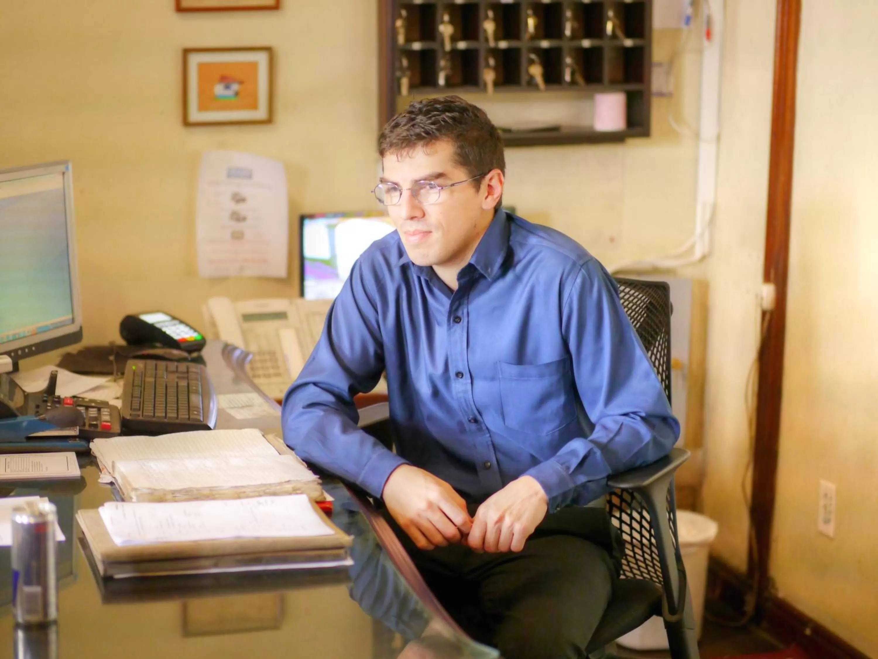 Lobby or reception in Hotel Santo Tomas / Historical Property