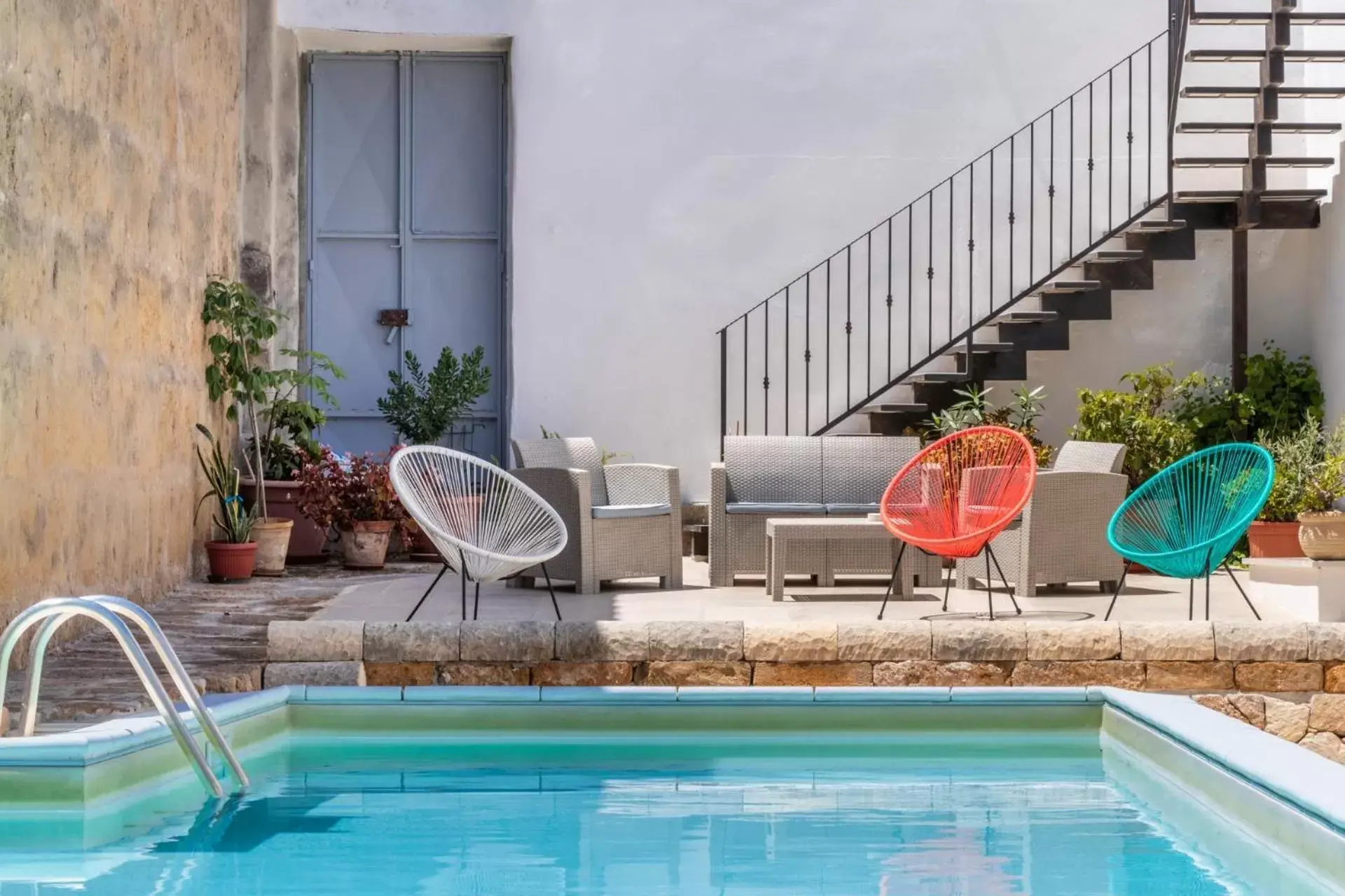 Balcony/Terrace, Swimming Pool in Morfeo Charming Rooms & Relax