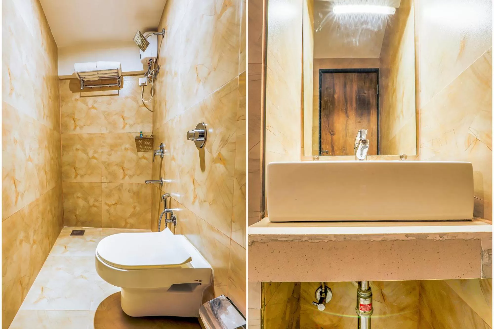 Bathroom in Hotel Byaris International By Bizzgrow Hotels