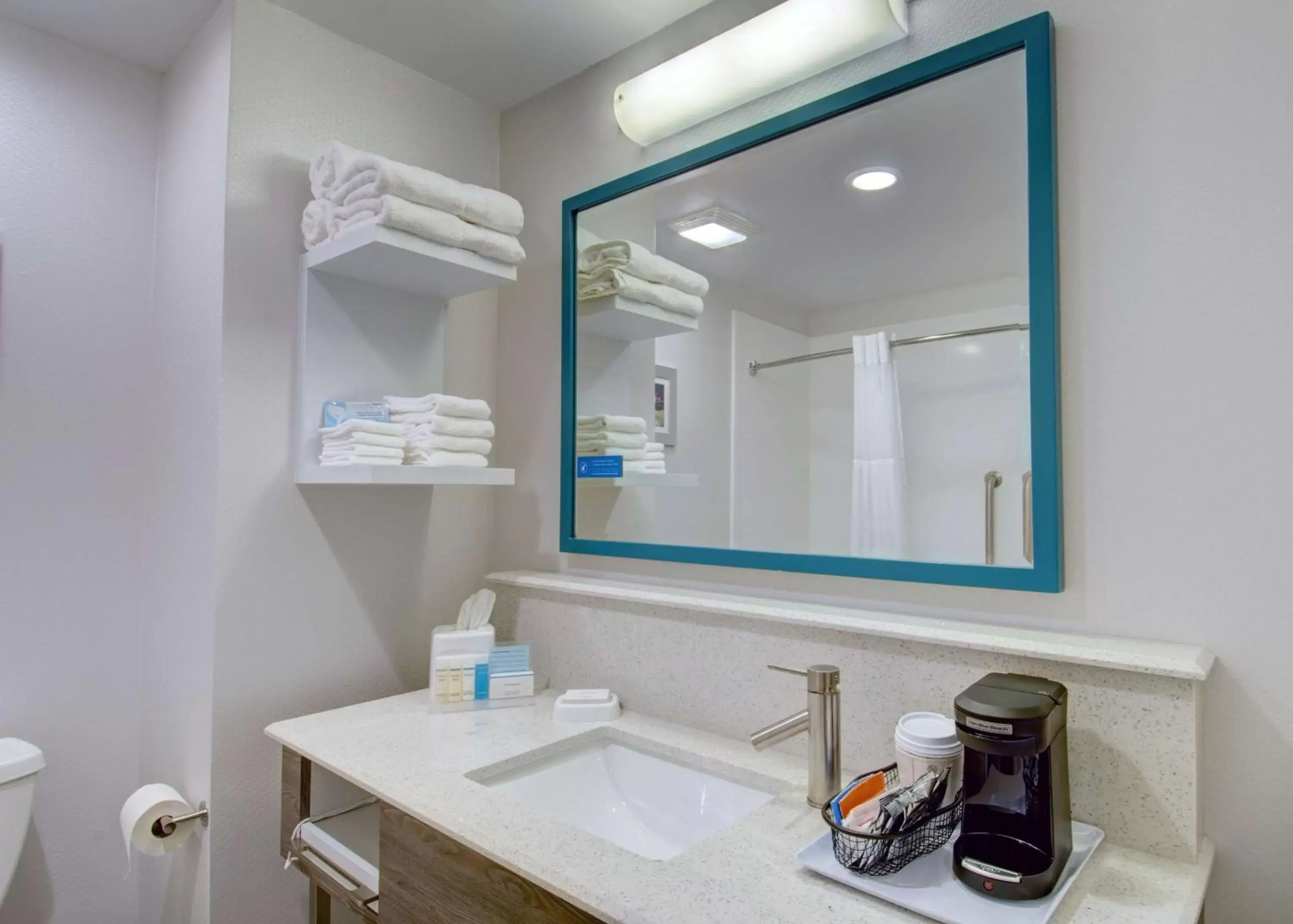 Bathroom in Hampton Inn & Suites Boston/Stoughton, Ma