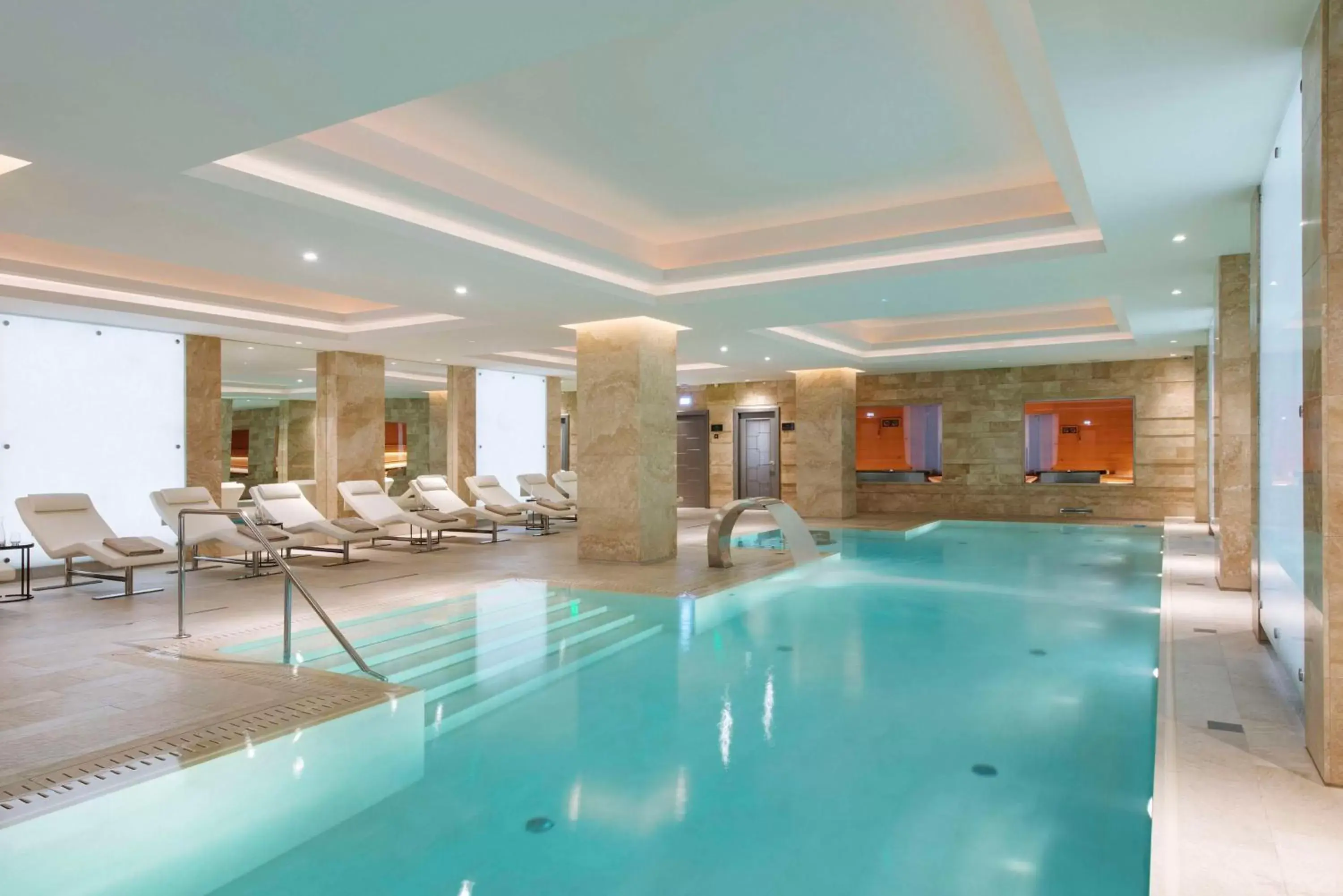 Pool view, Swimming Pool in Grand Hotel Kempinski Riga