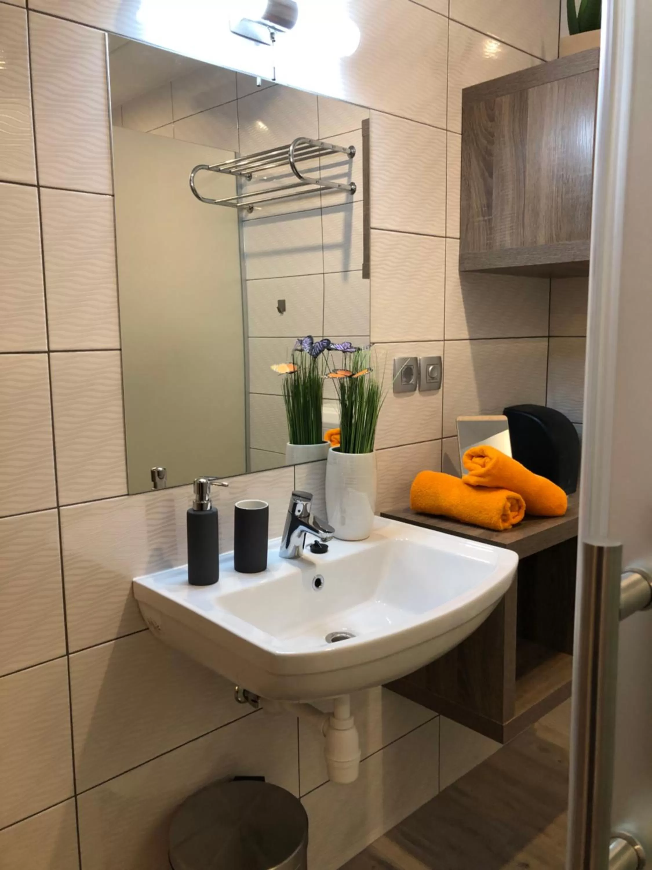 Shower in Korošec Apartments and Wellness Centre