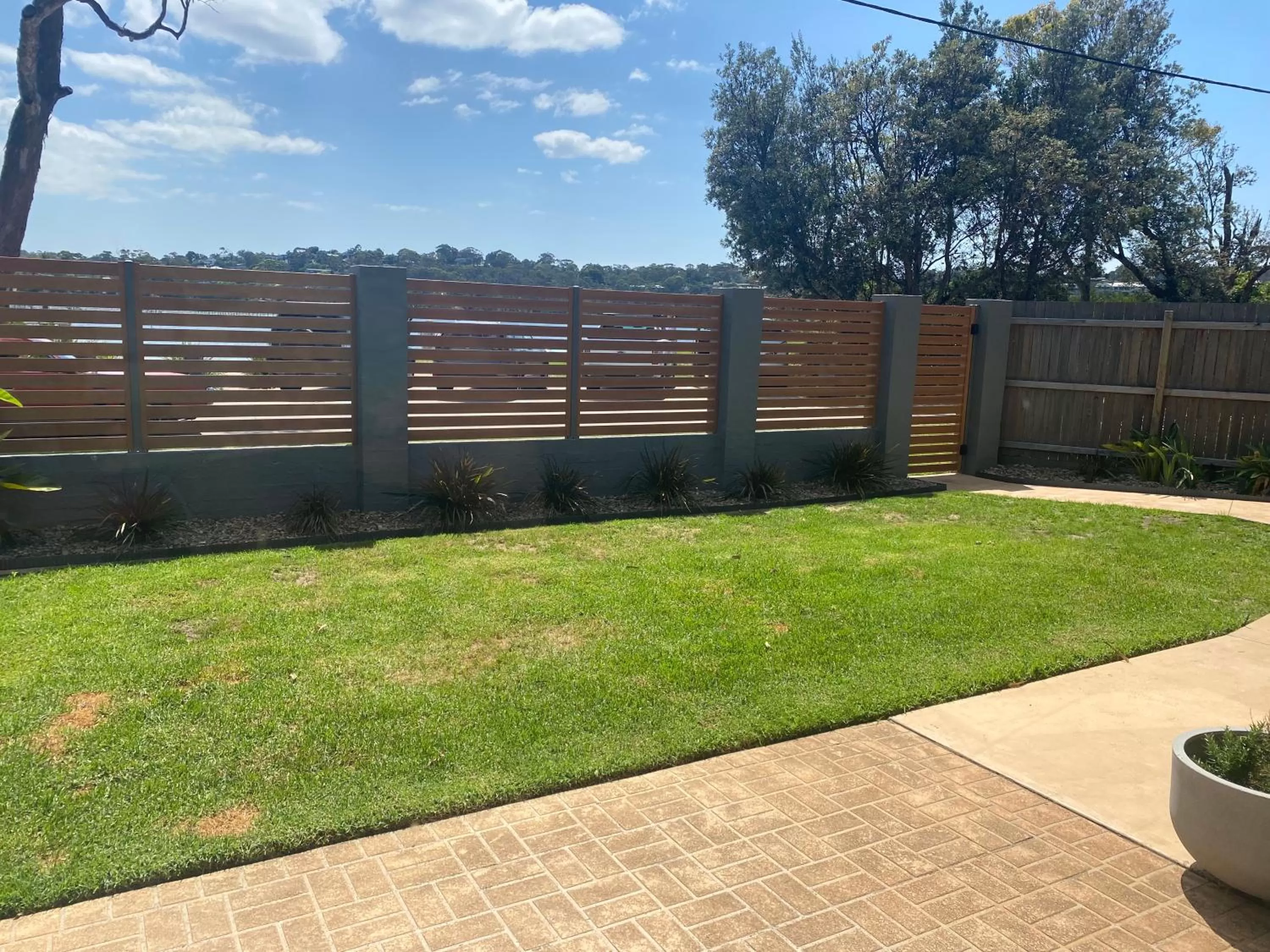Inner courtyard view in Merimbula Lake Apartments