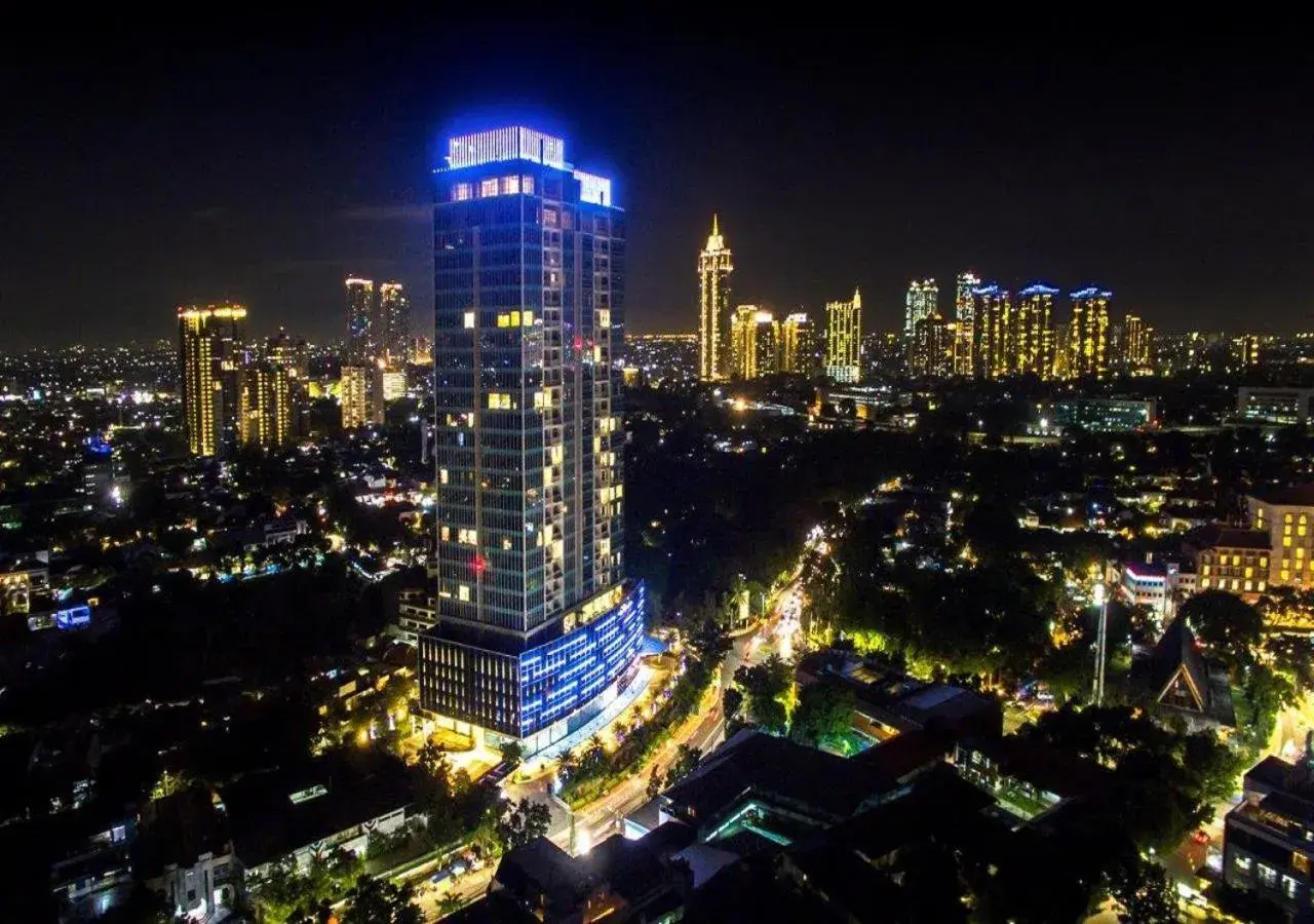 Property building, Bird's-eye View in Oakwood Suites La Maison Jakarta