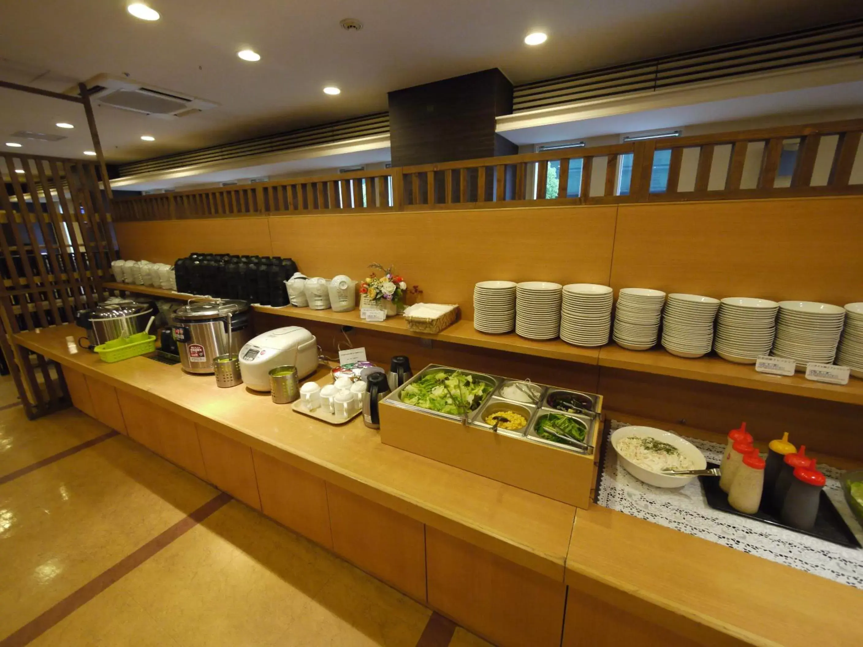Buffet breakfast in Hotel Route-Inn Osaka Honmachi