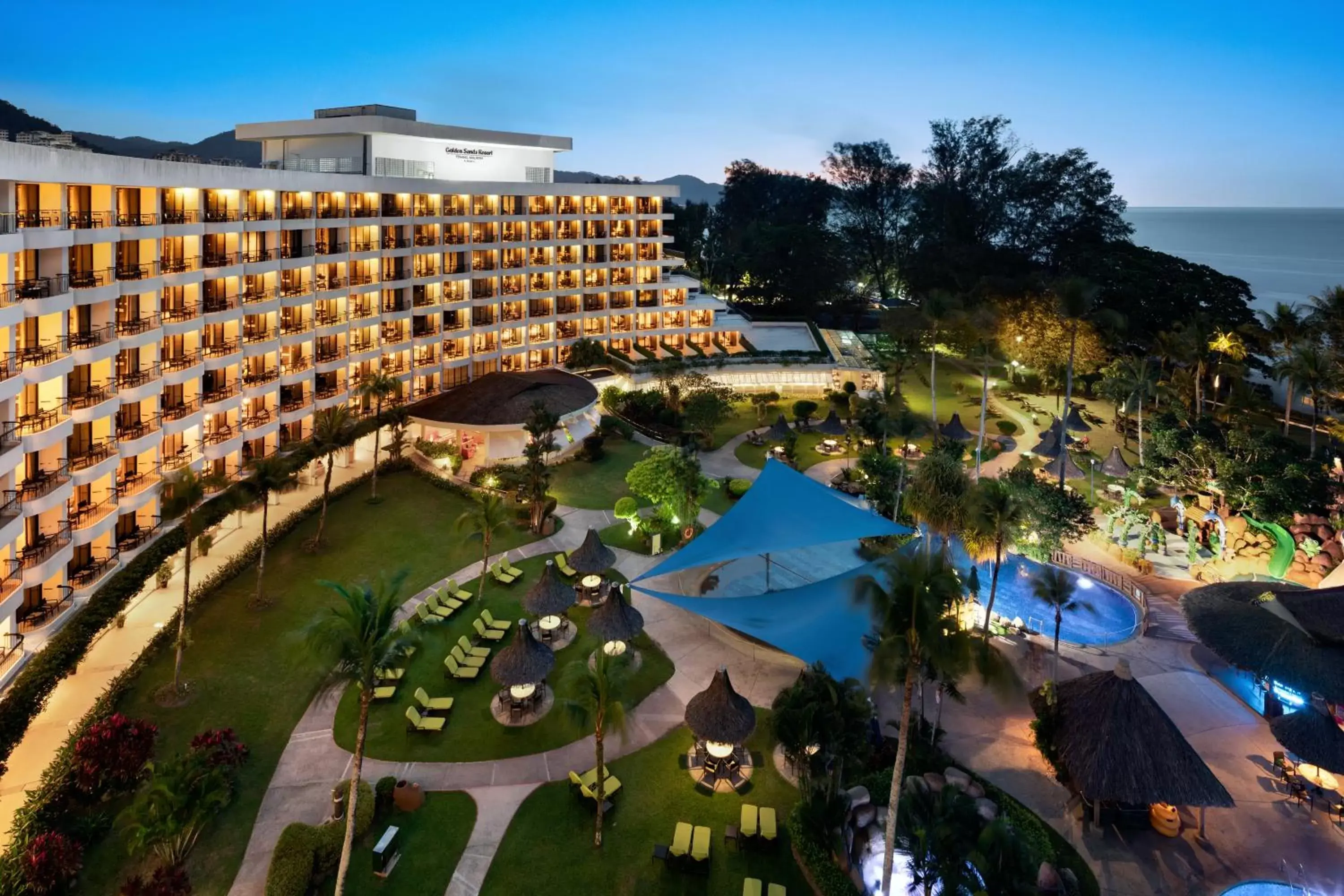 Pool View in Shangri-La Golden Sands, Penang