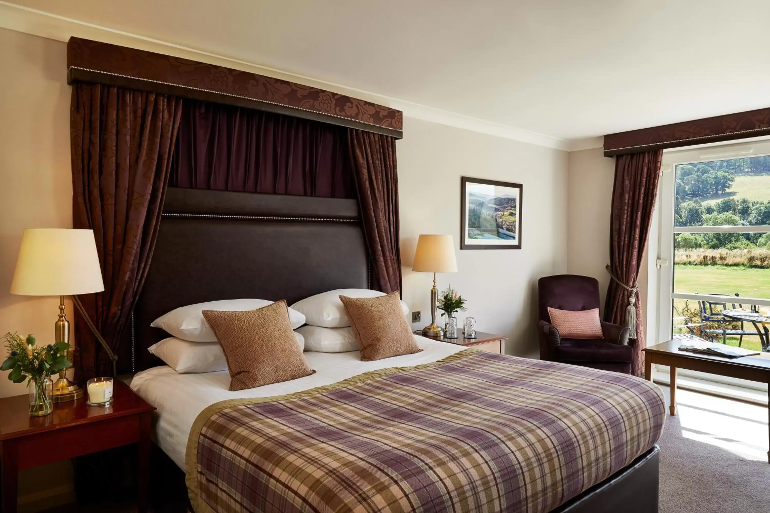 Bed in Macdonald Cardrona Hotel, Golf & Spa