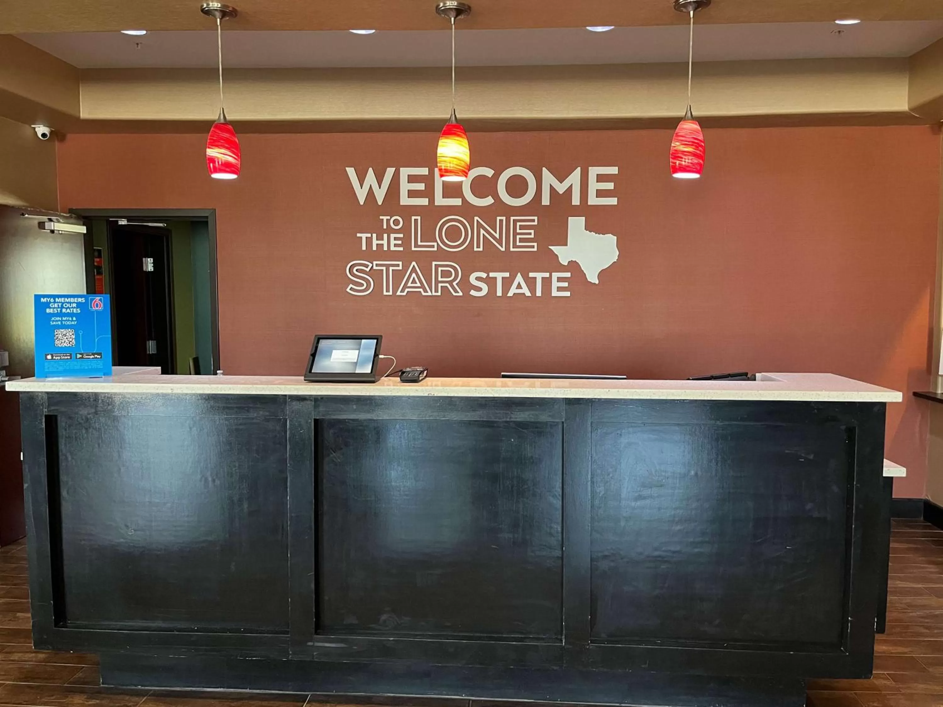 Lobby or reception, Lobby/Reception in Studio 6 Suites Pearsall, TX