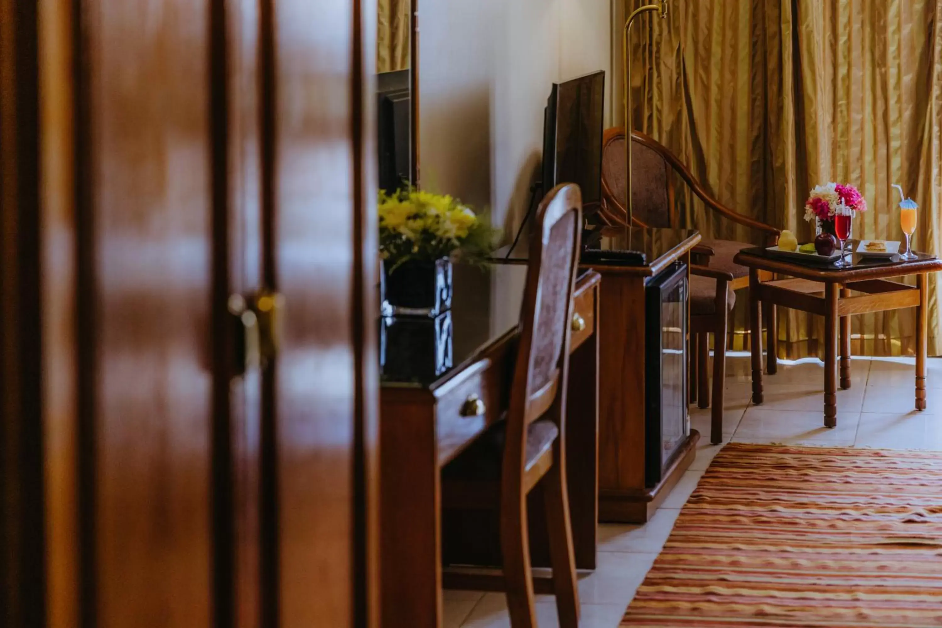 Seating area in Basma Hotel Aswan