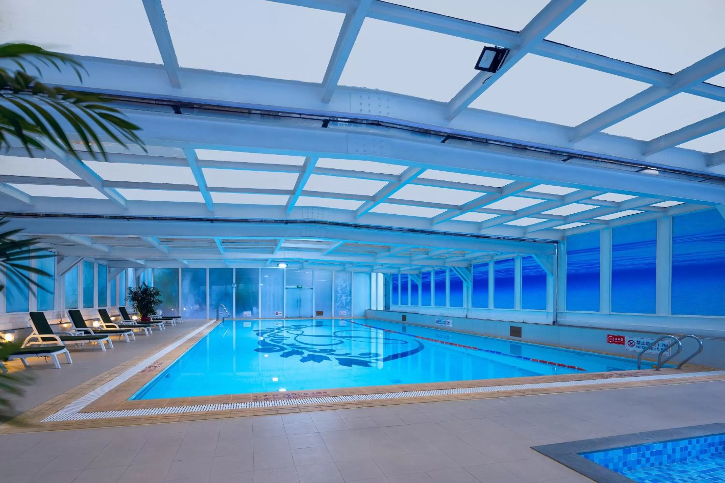 Swimming Pool in Crowne Plaza Hotel & Suites Landmark Shenzhen, an IHG Hotel - Nearby Luohu Border, Indoor heated swimming pool, Receive RMB100 SPA coupon upon check-in