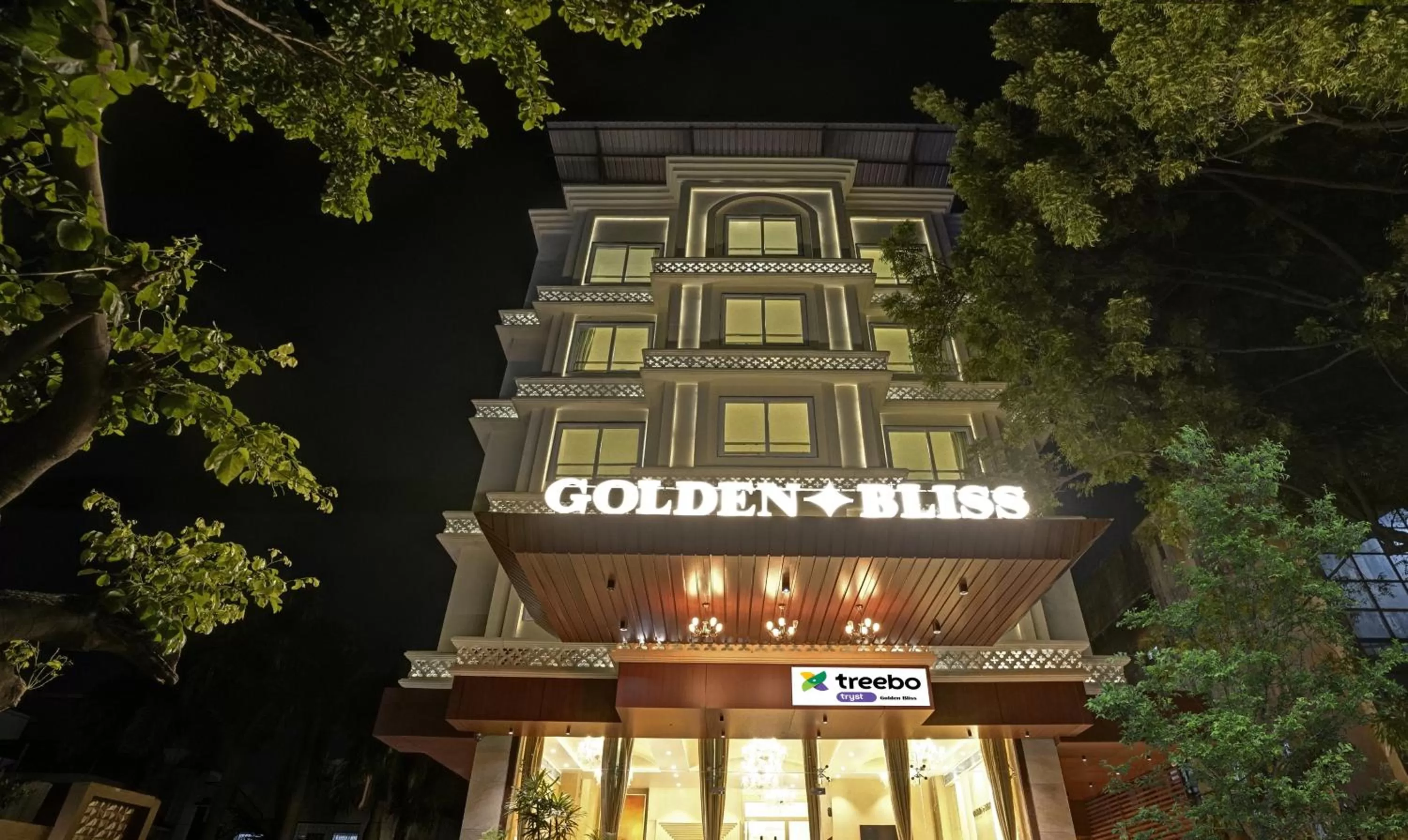Property building in Treebo Premium Golden Bliss Trimurti Nagar Square