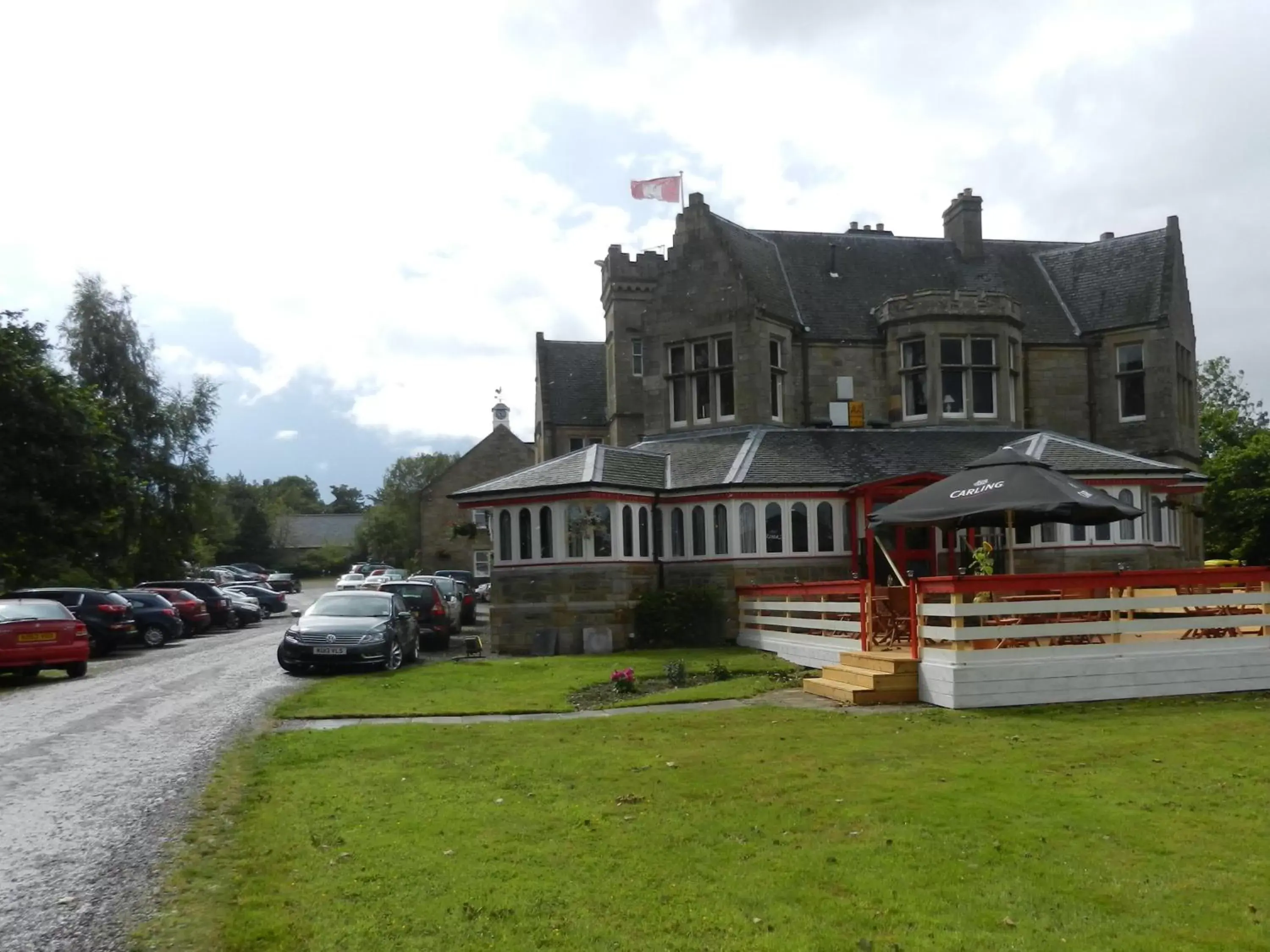 Facade/entrance in Morangie Hotel Tain Facade/entrance in Morangie Hotel Tain