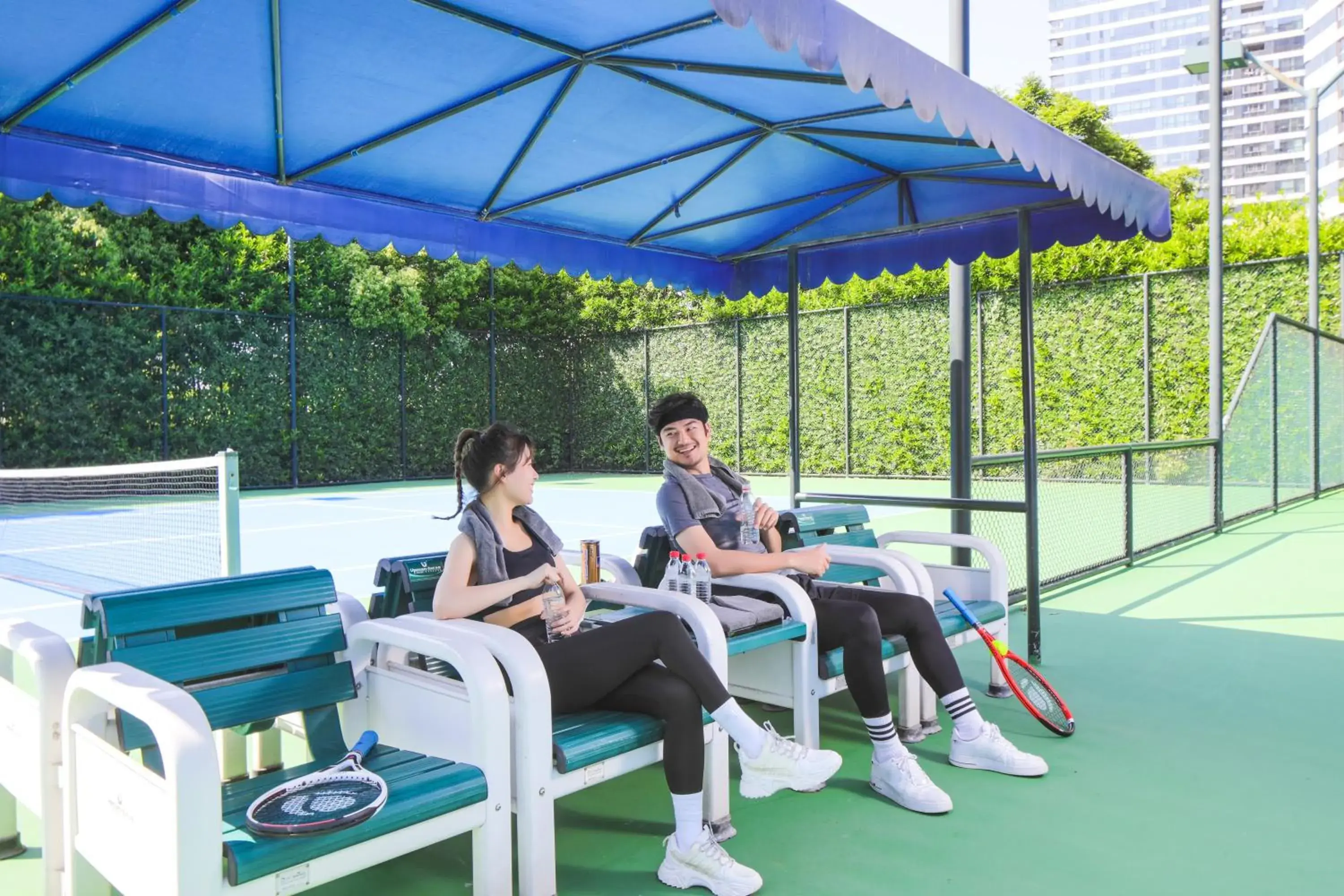 Tennis court in Pan Pacific Ningbo