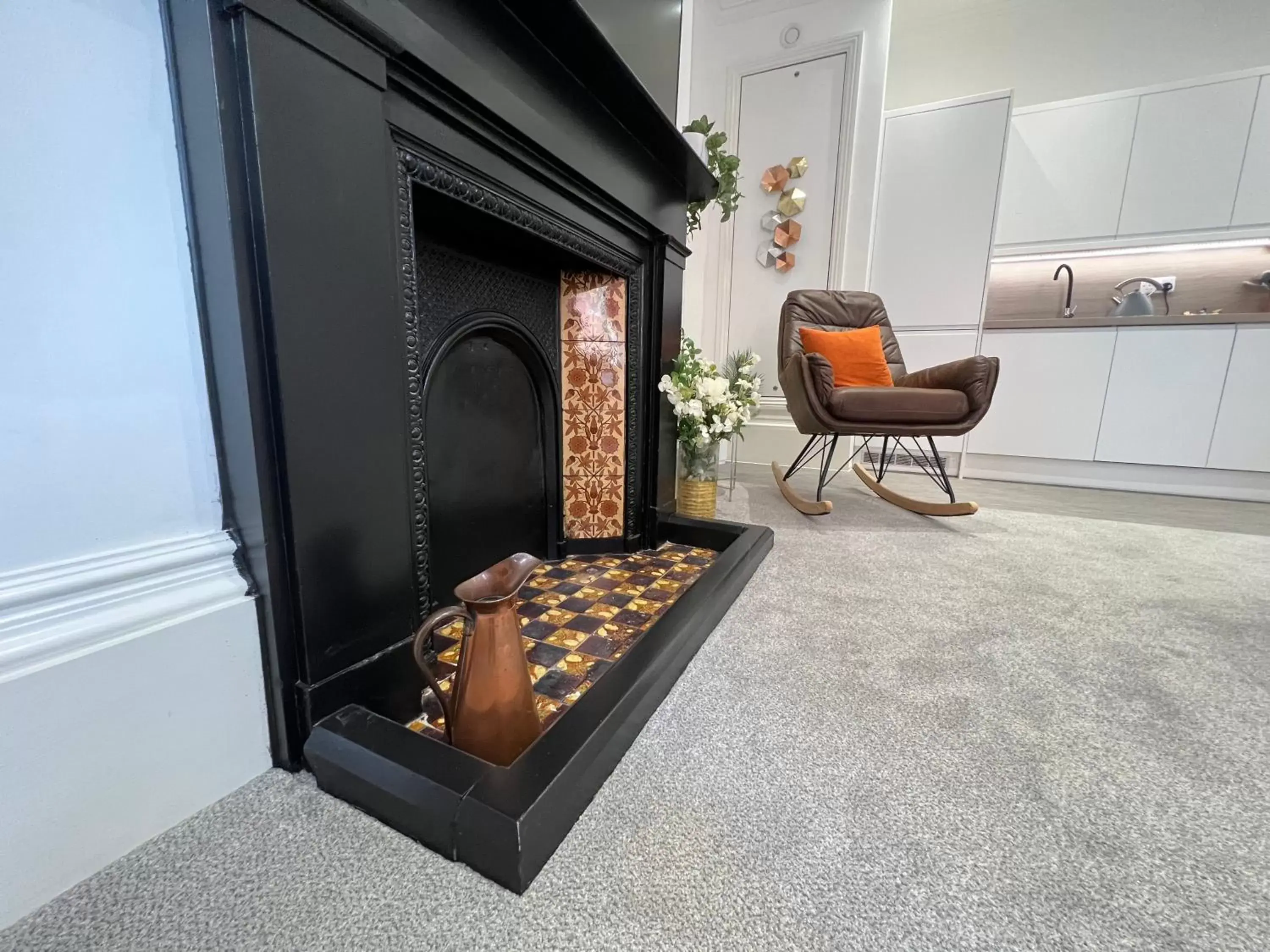 Living room in Winckley Square Residences