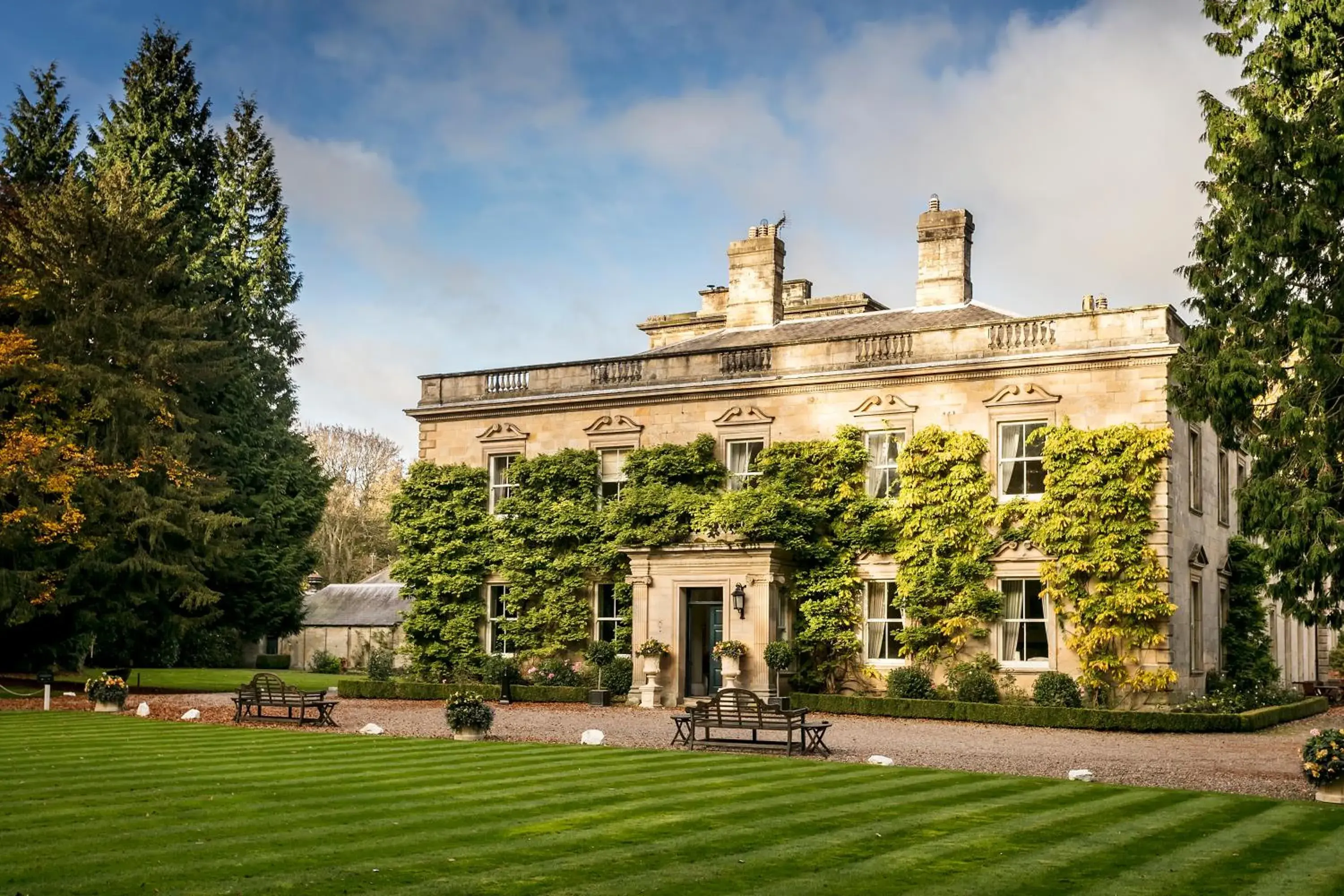 Bird's eye view, Property Building in Eshott Hall