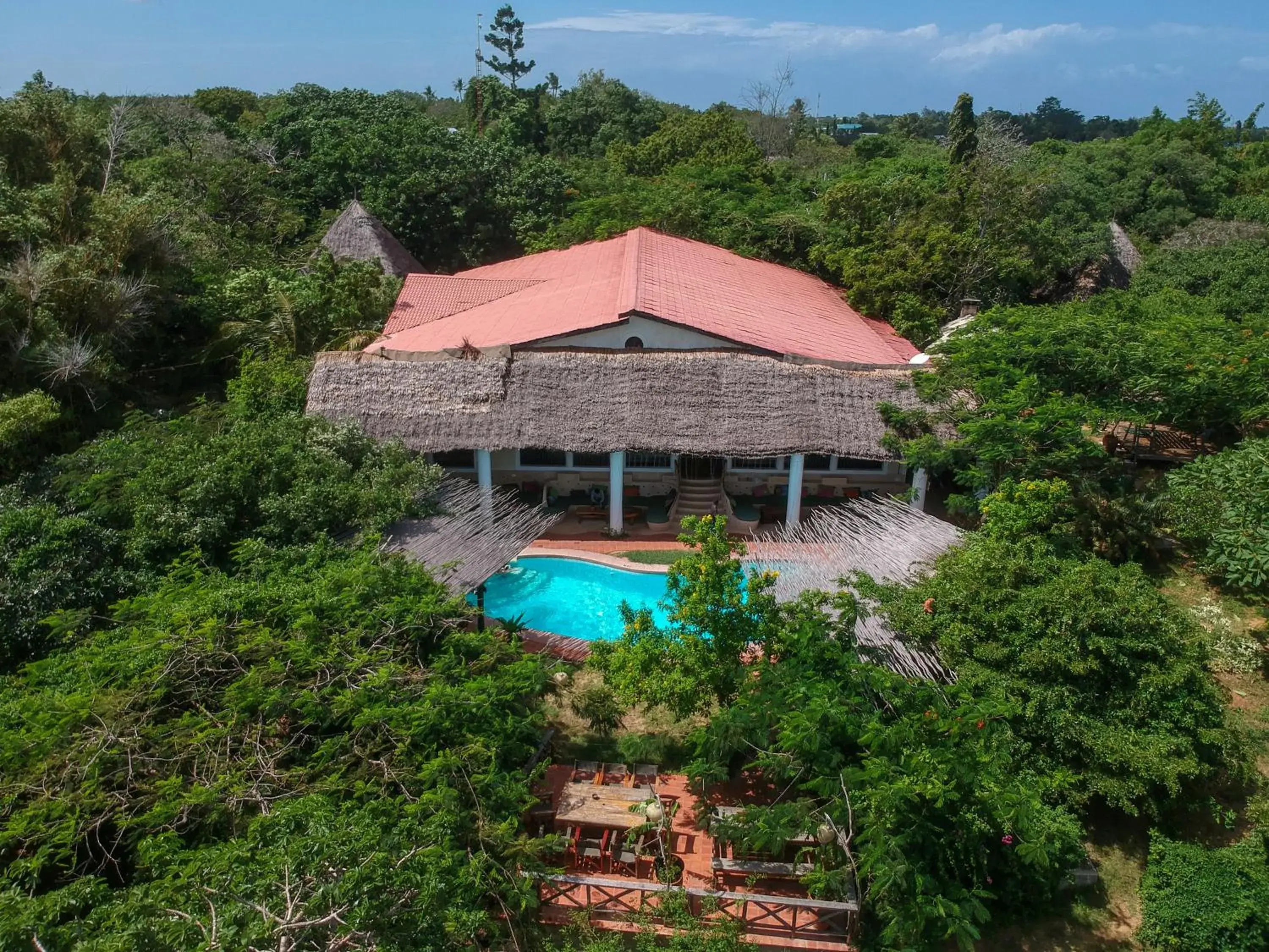 Bird's eye view, Pool View in Distant Relatives Ecolodge & Backpackers
