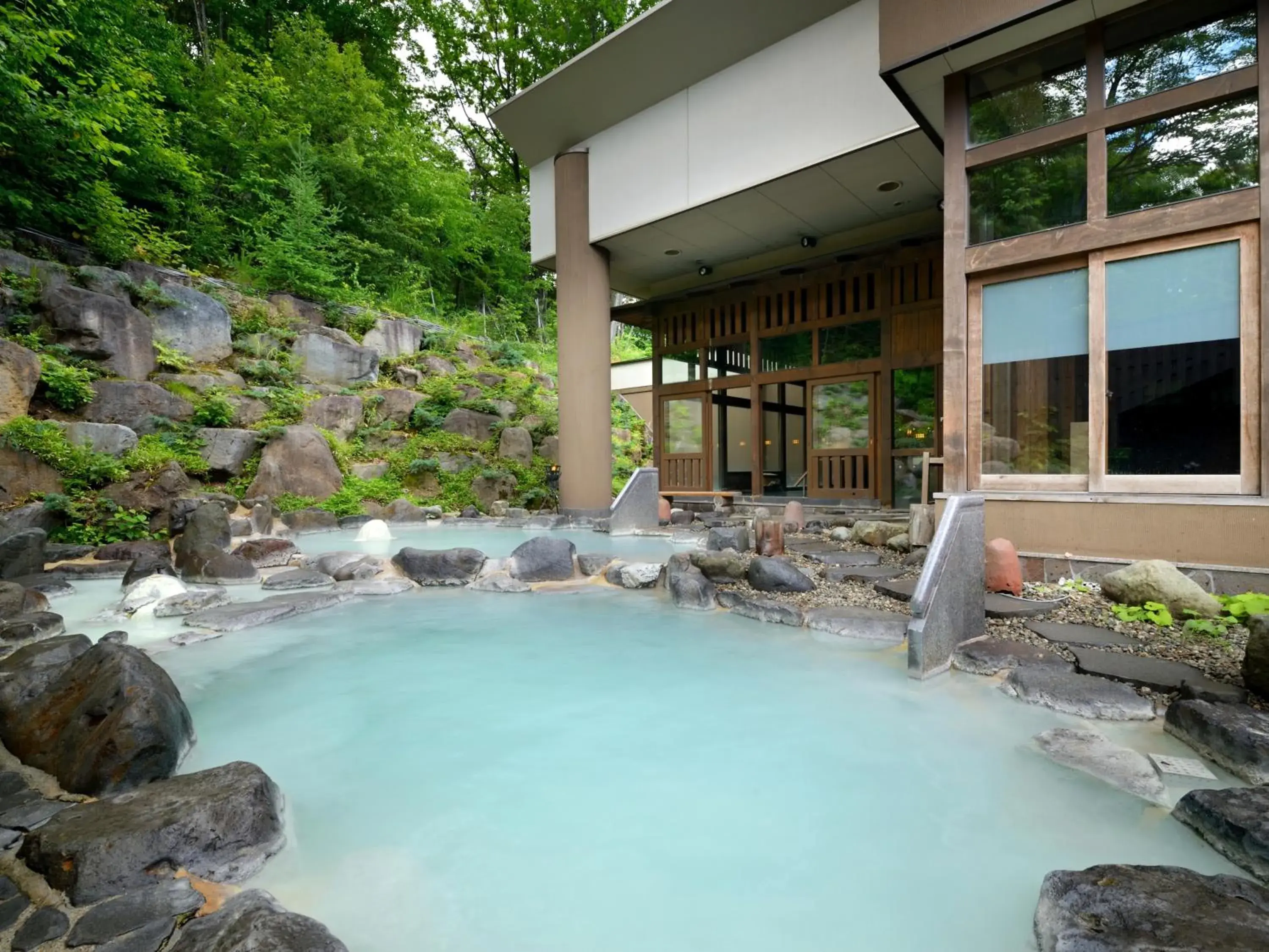 Open Air Bath, Patio/Outdoor Area in Zao Kokusai Hotel