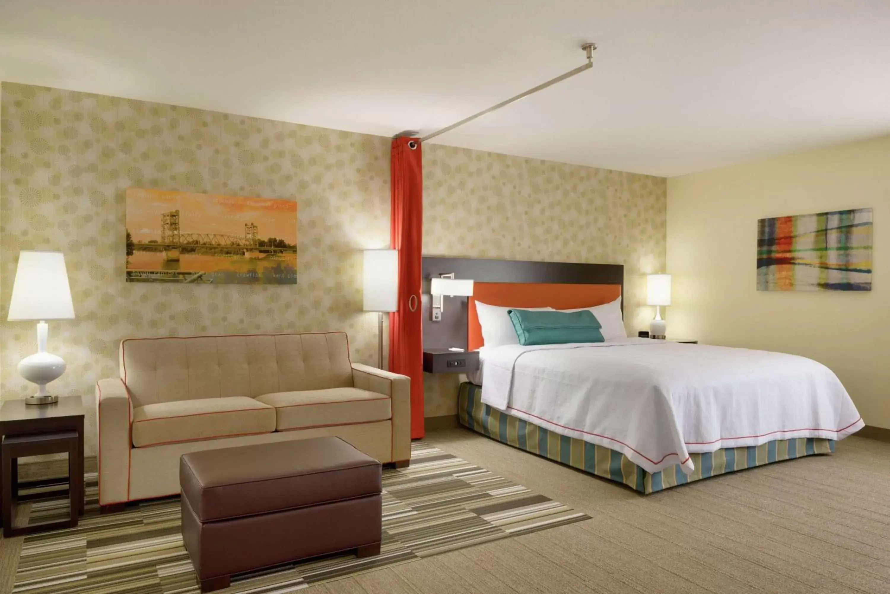 Bed in Home2 Suites by Hilton Alexandria Bed in Home2 Suites by Hilton Alexandria
