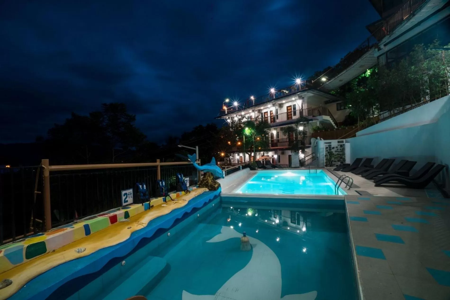 Swimming pool in Skylodge Resort