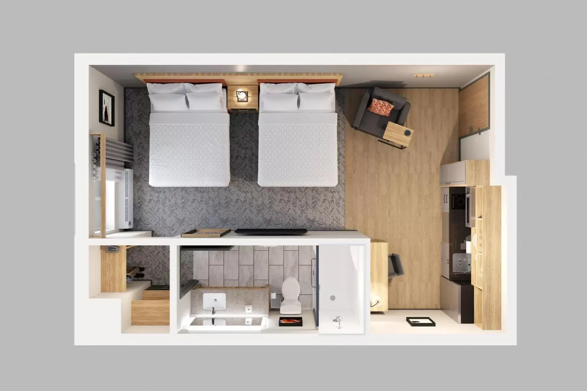 Floor Plan in Candlewood Suites Sheridan, an IHG Hotel