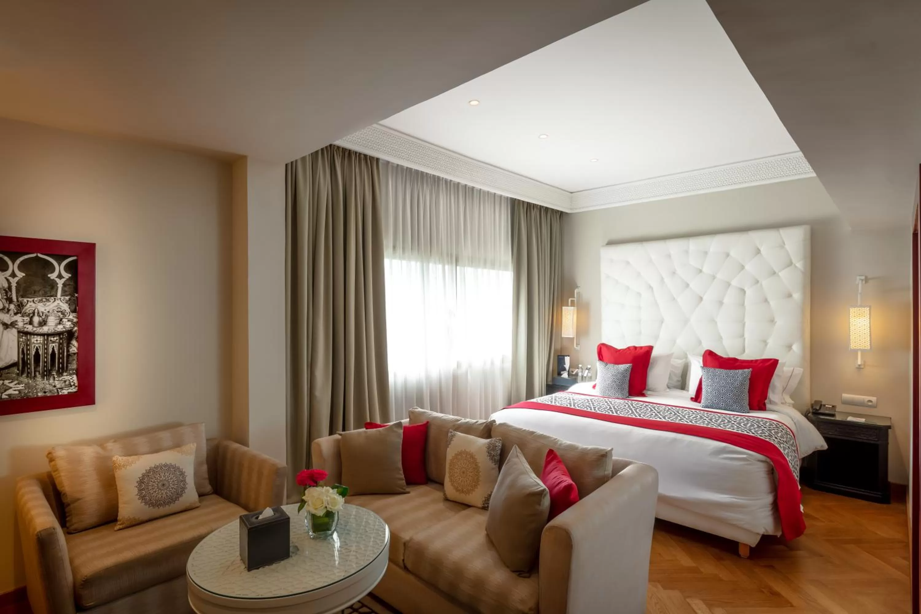 Bed in La Tour Hassan Palace