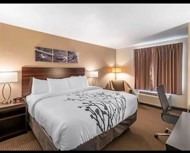 Bed in Sleep Inn & Suites Denver International Airport