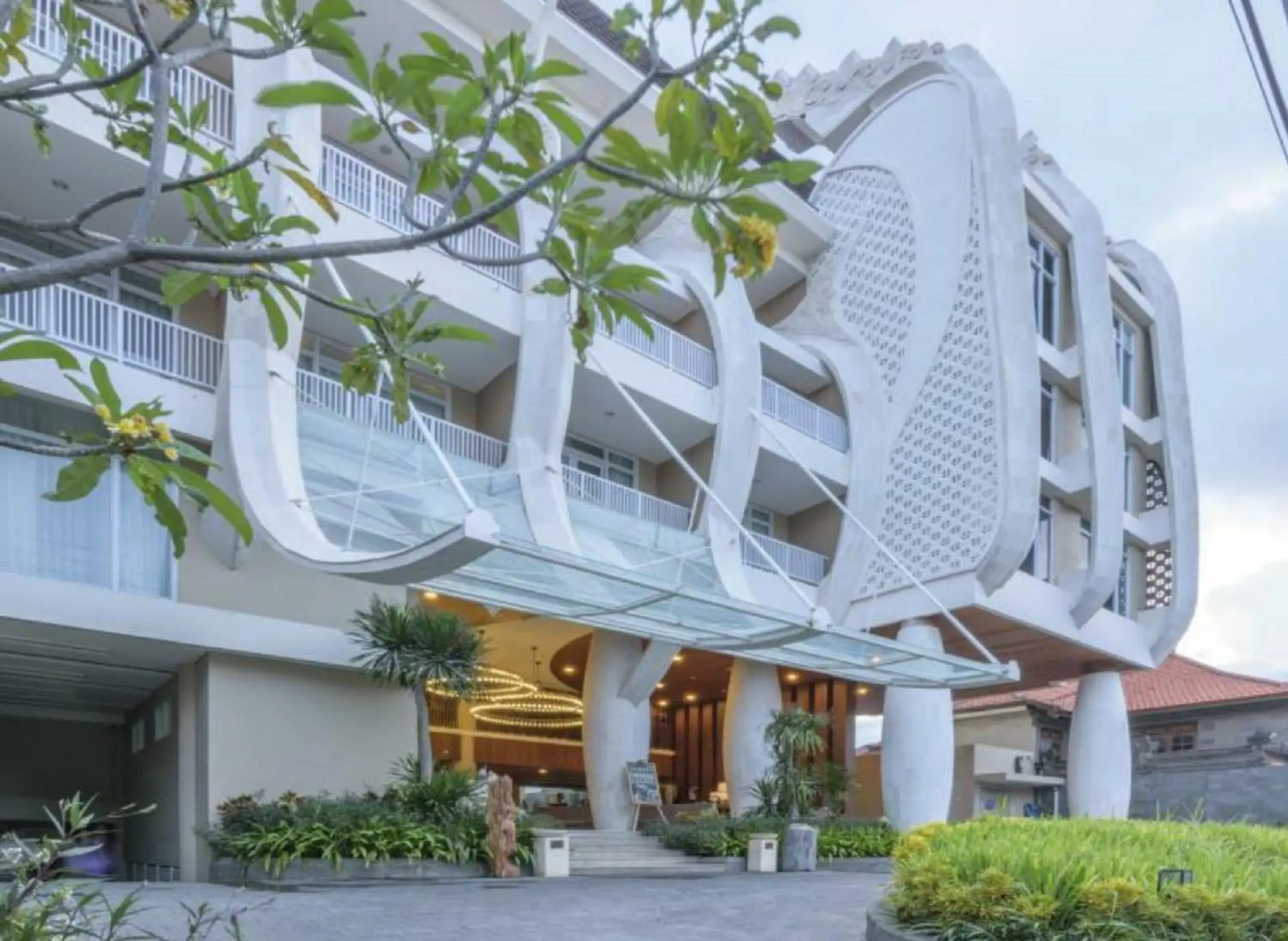 Facade/entrance, Property Building in Bedrock Hotel Kuta Bali