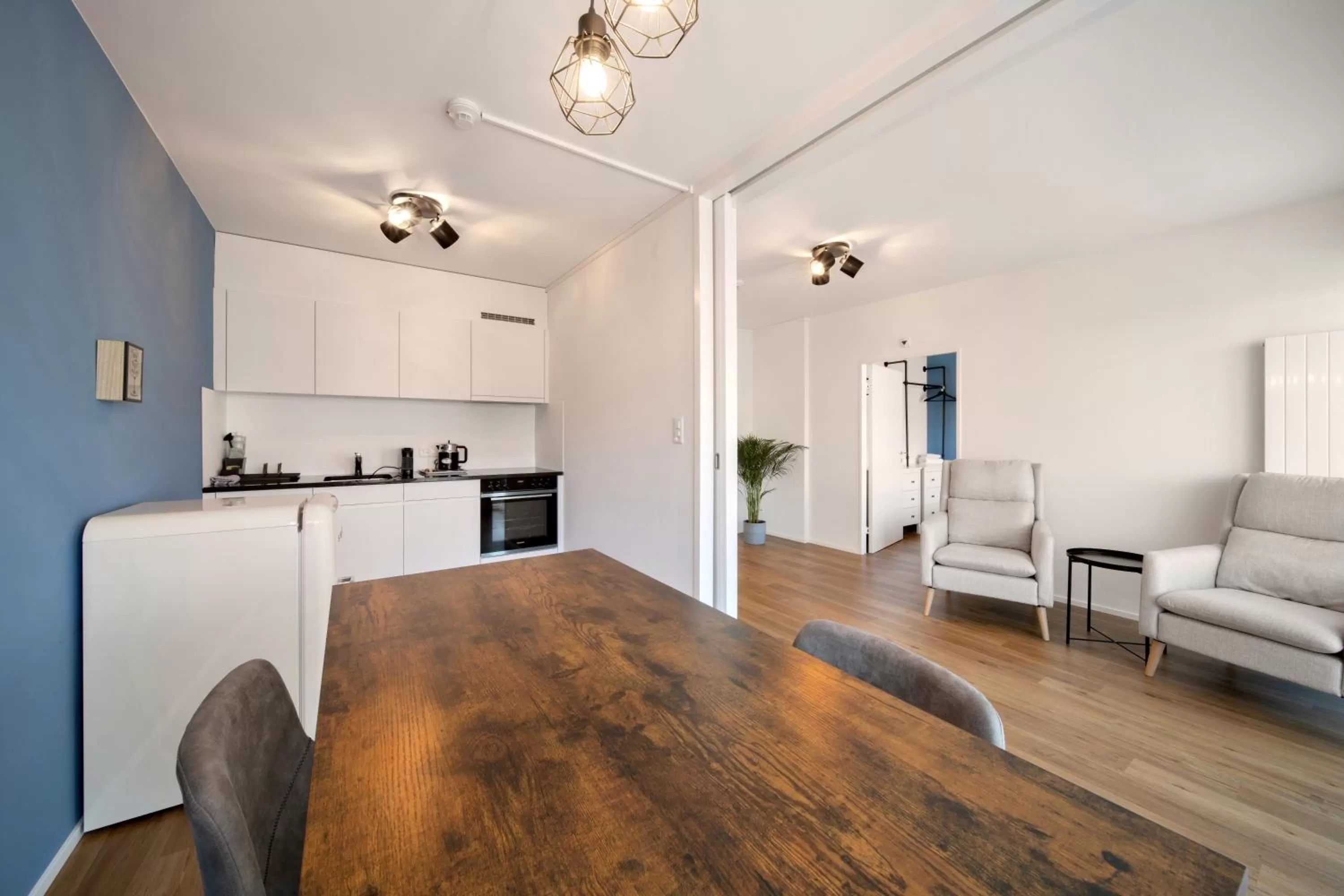 Kitchen or kitchenette in Hotel by Hyve Basel