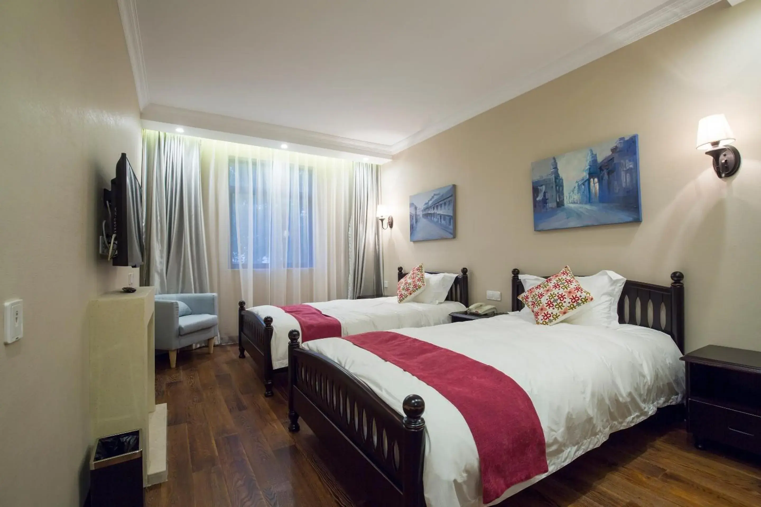 Bedroom, Bed in Shanghai Former French Concession Garden Hotel Bedroom, Bed in Shanghai Former French Concession Garden Hotel