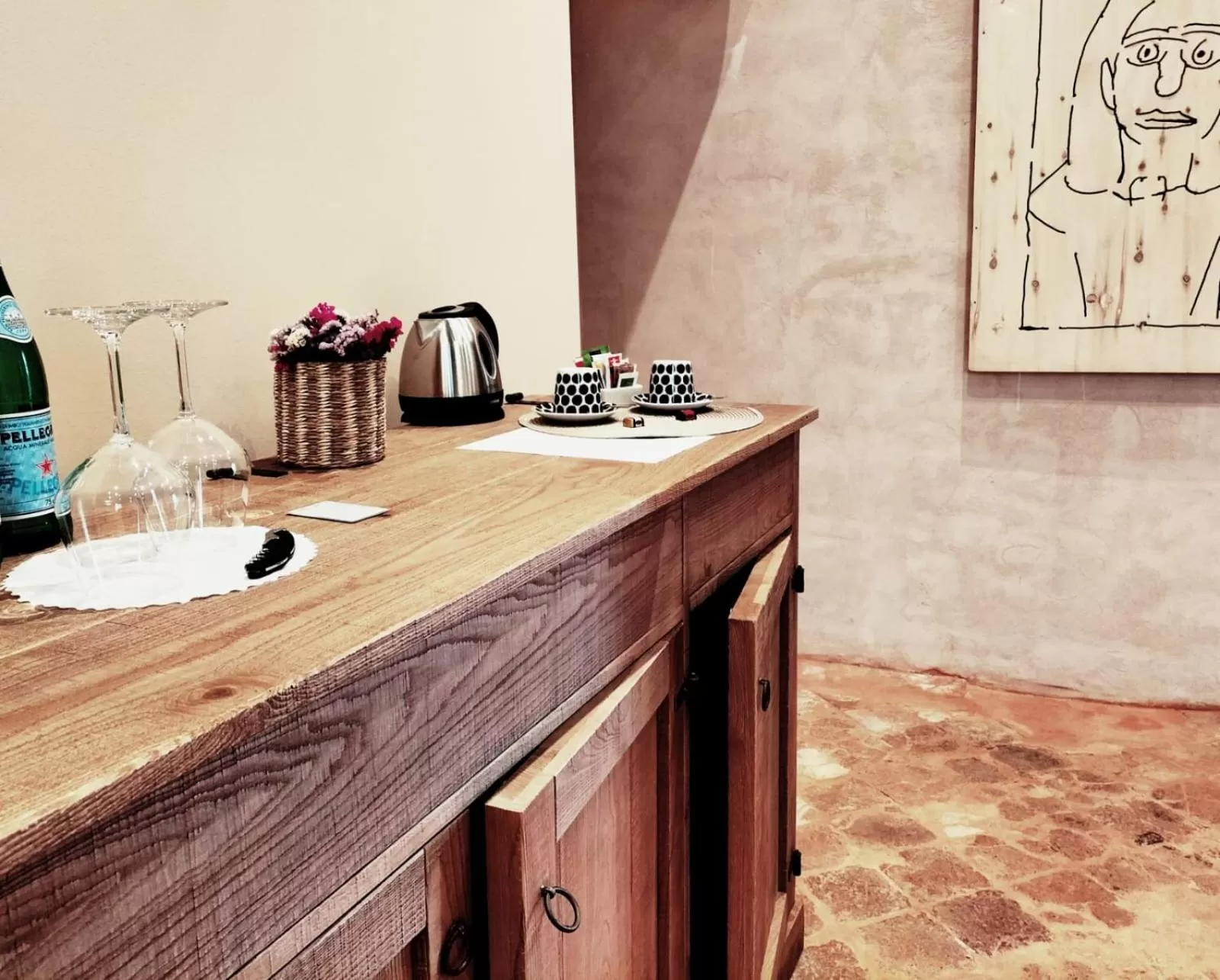 Coffee/tea facilities, Kitchen/Kitchenette in Badia Giulia Prestigious Historical B&B
