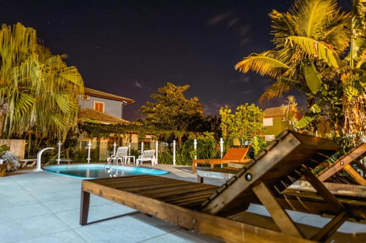 Swimming pool in Pousada Santa Genoveva campeche