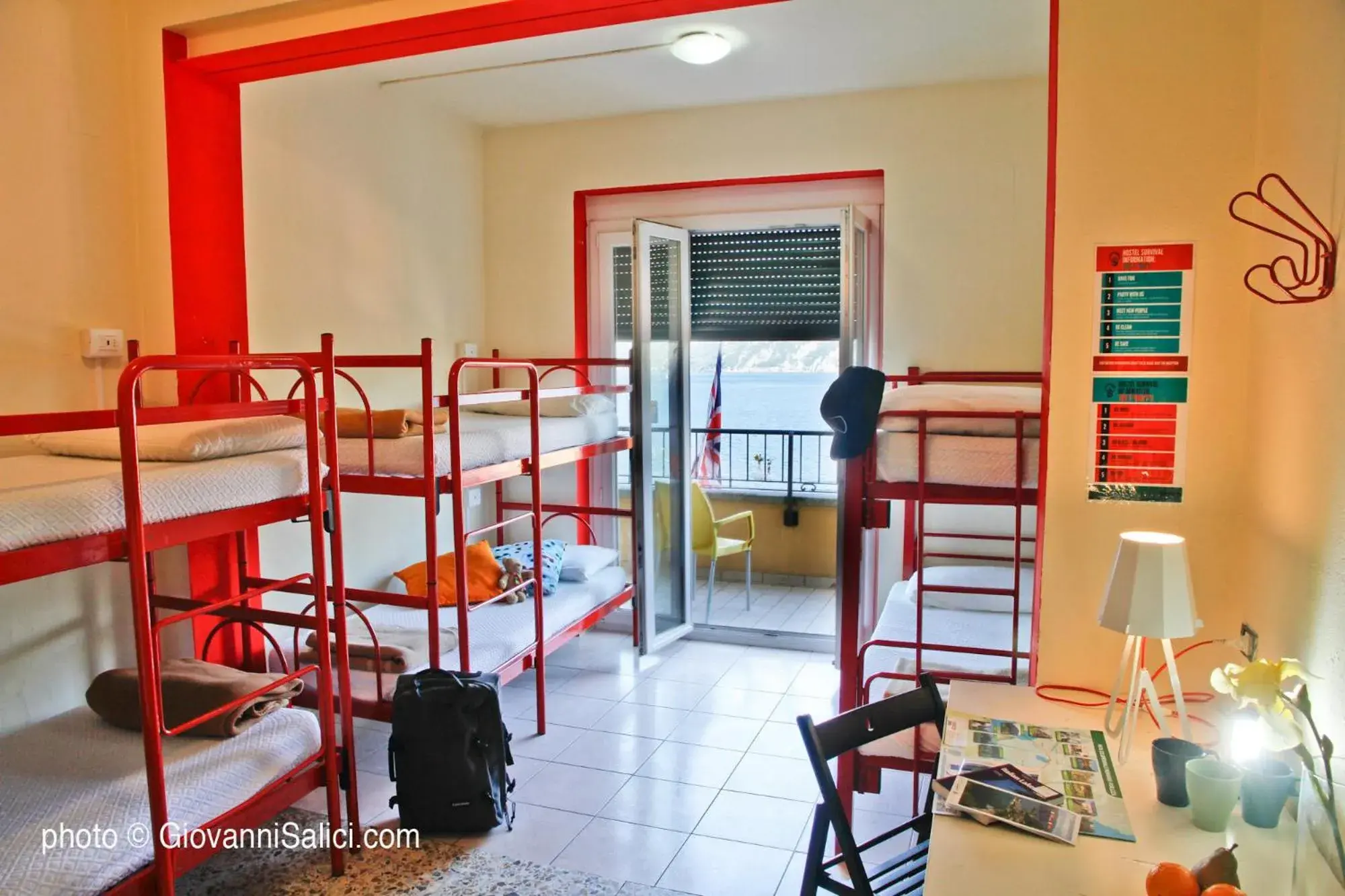 Bed in Lake Como Hostel Bed in Lake Como Hostel