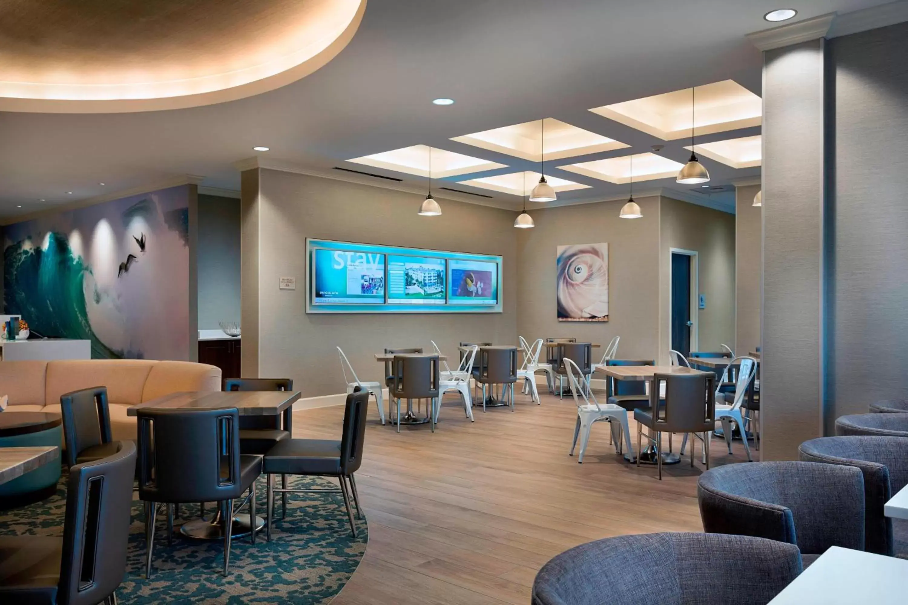 Lobby or reception, Restaurant/Places to Eat in SpringHill Suites by Marriott New Smyrna Beach