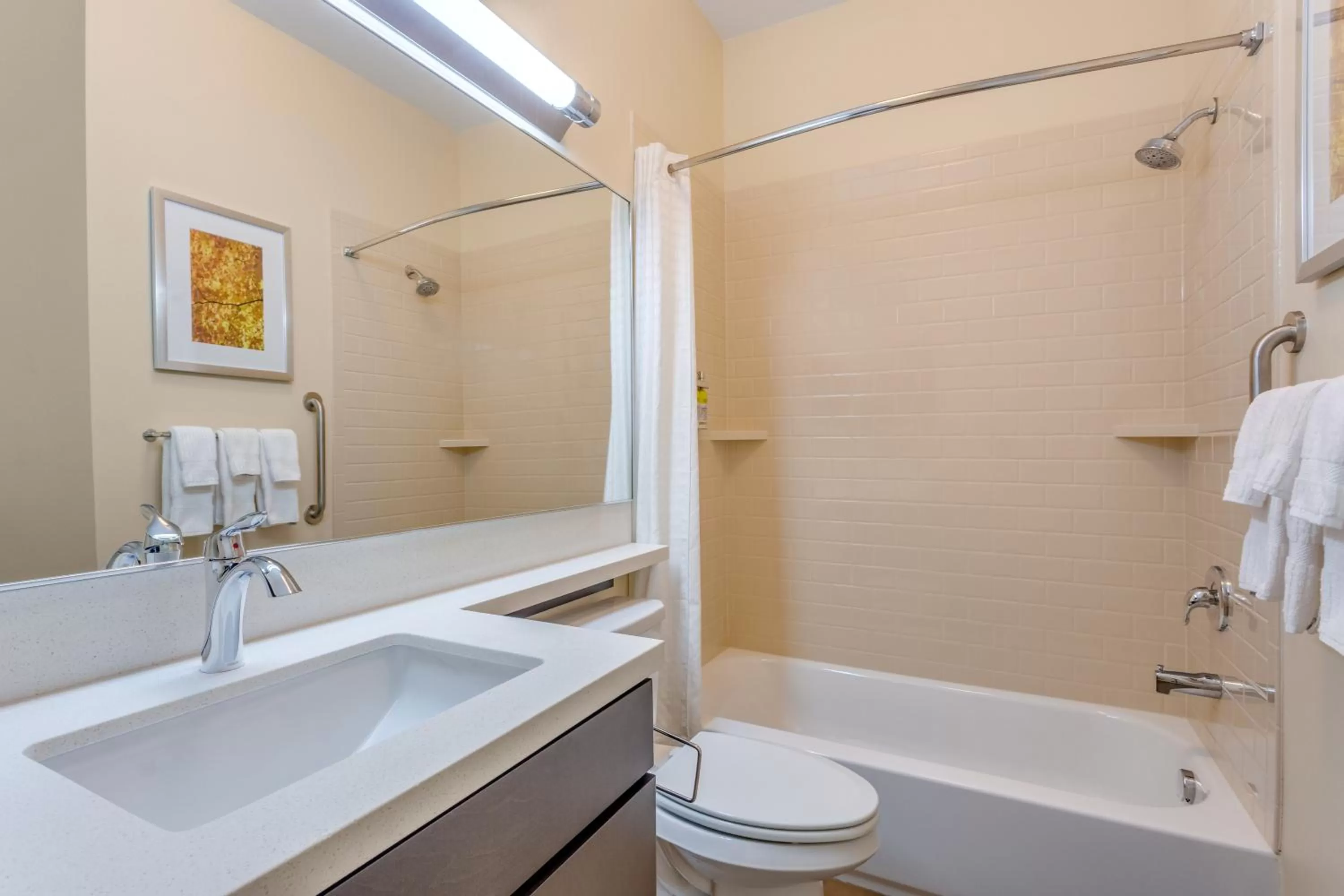 Bathroom in Candlewood Suites Bethlehem South by IHG