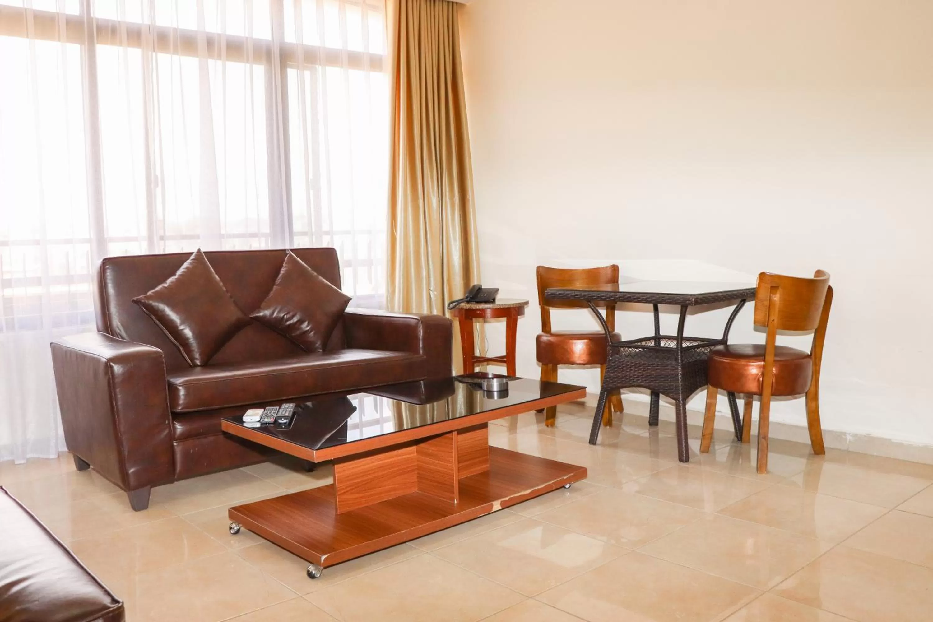 Seating area in Al Jamal Suites