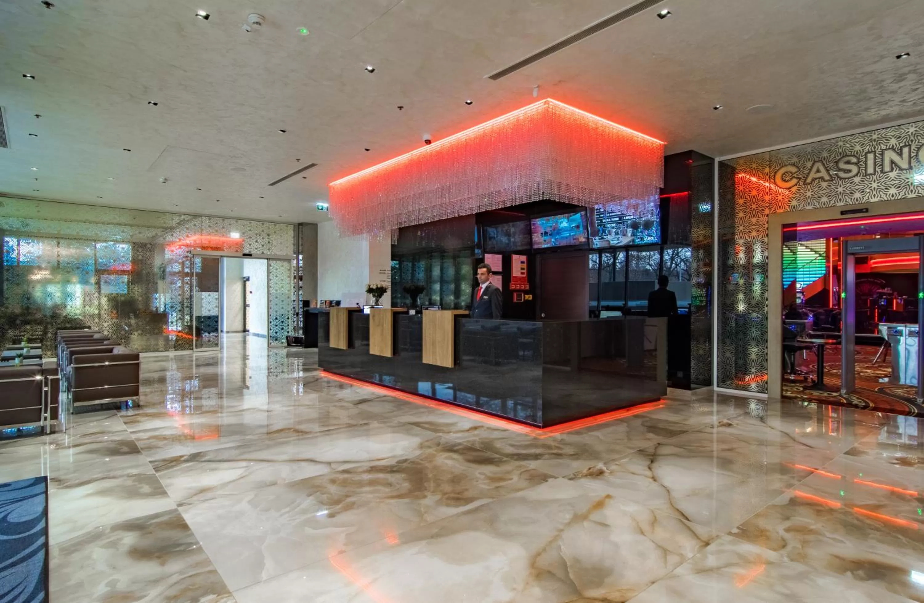 Lobby or reception in Admiral Hotel