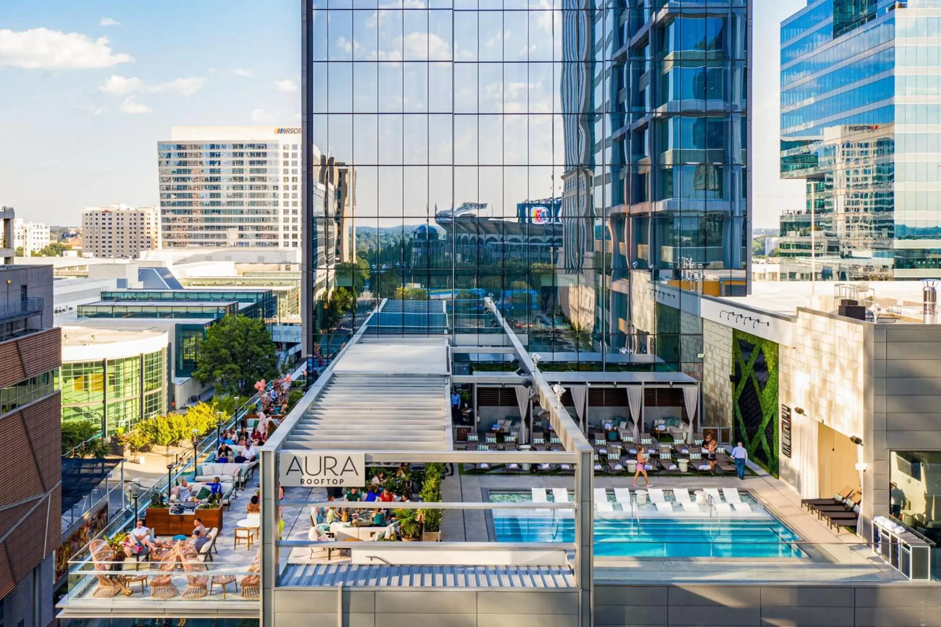 Swimming pool, Pool View in JW Marriott Charlotte