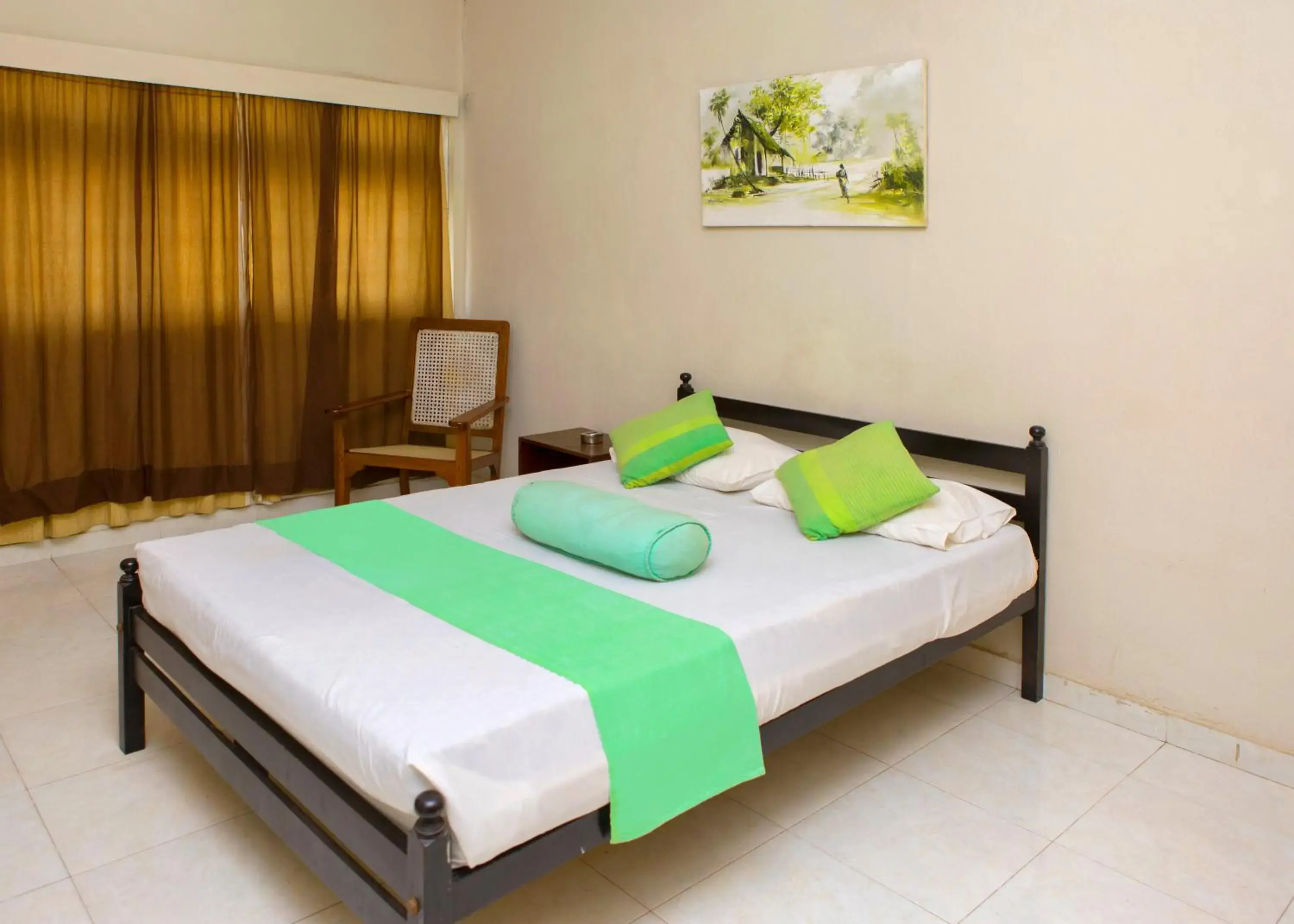 Bed in Ranveli Beach Resort