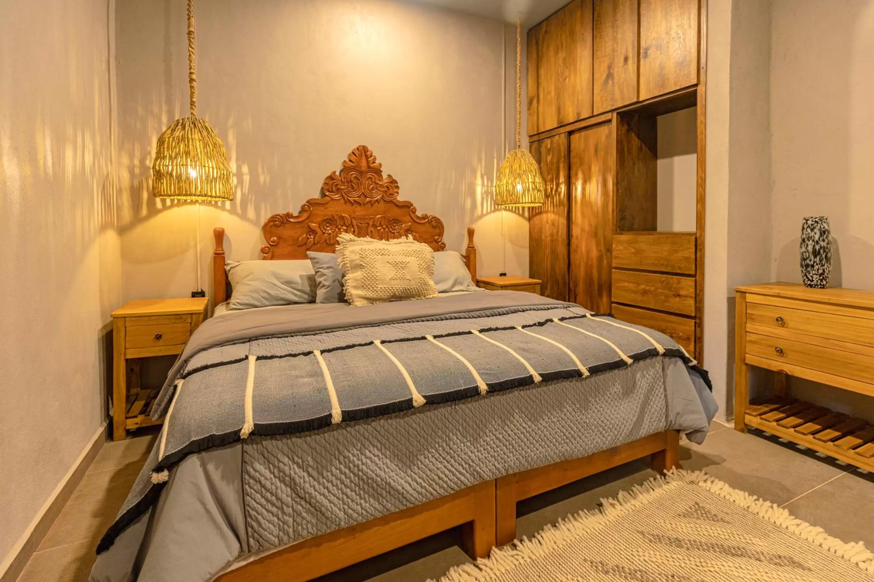 Bed in Casa Lavanda Hotel Boutique