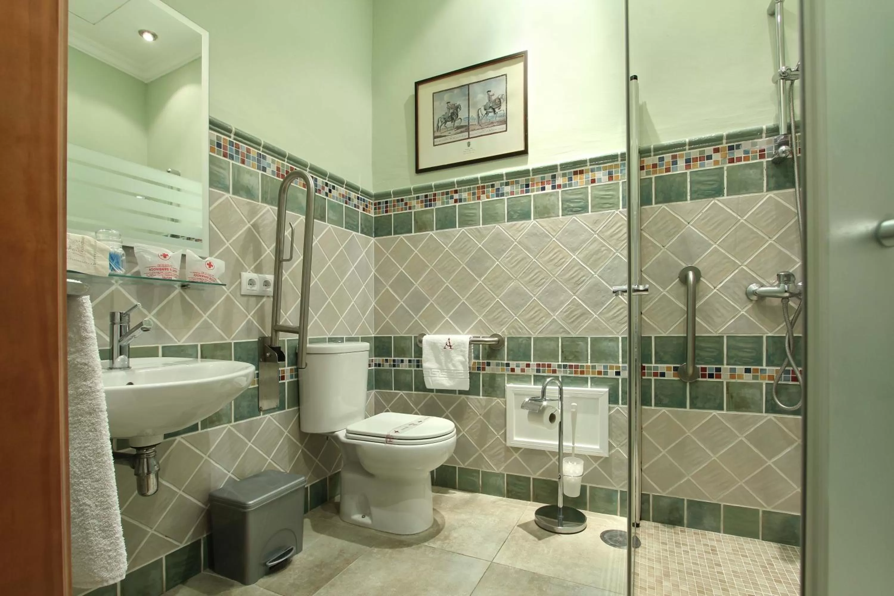 Shower in Hotel Alabardero