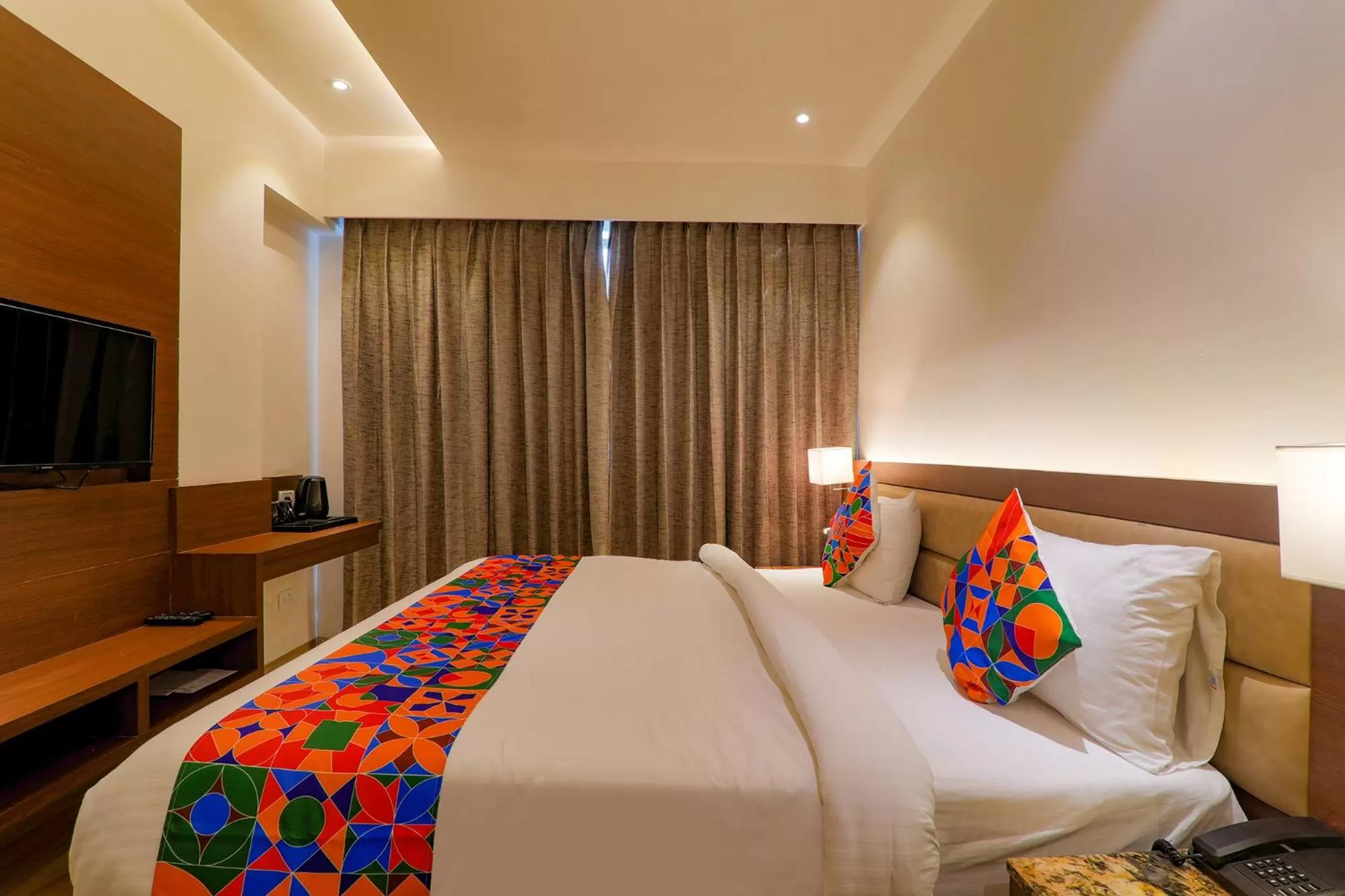 Bedroom, Bed in FabHotel Aurelia Grand