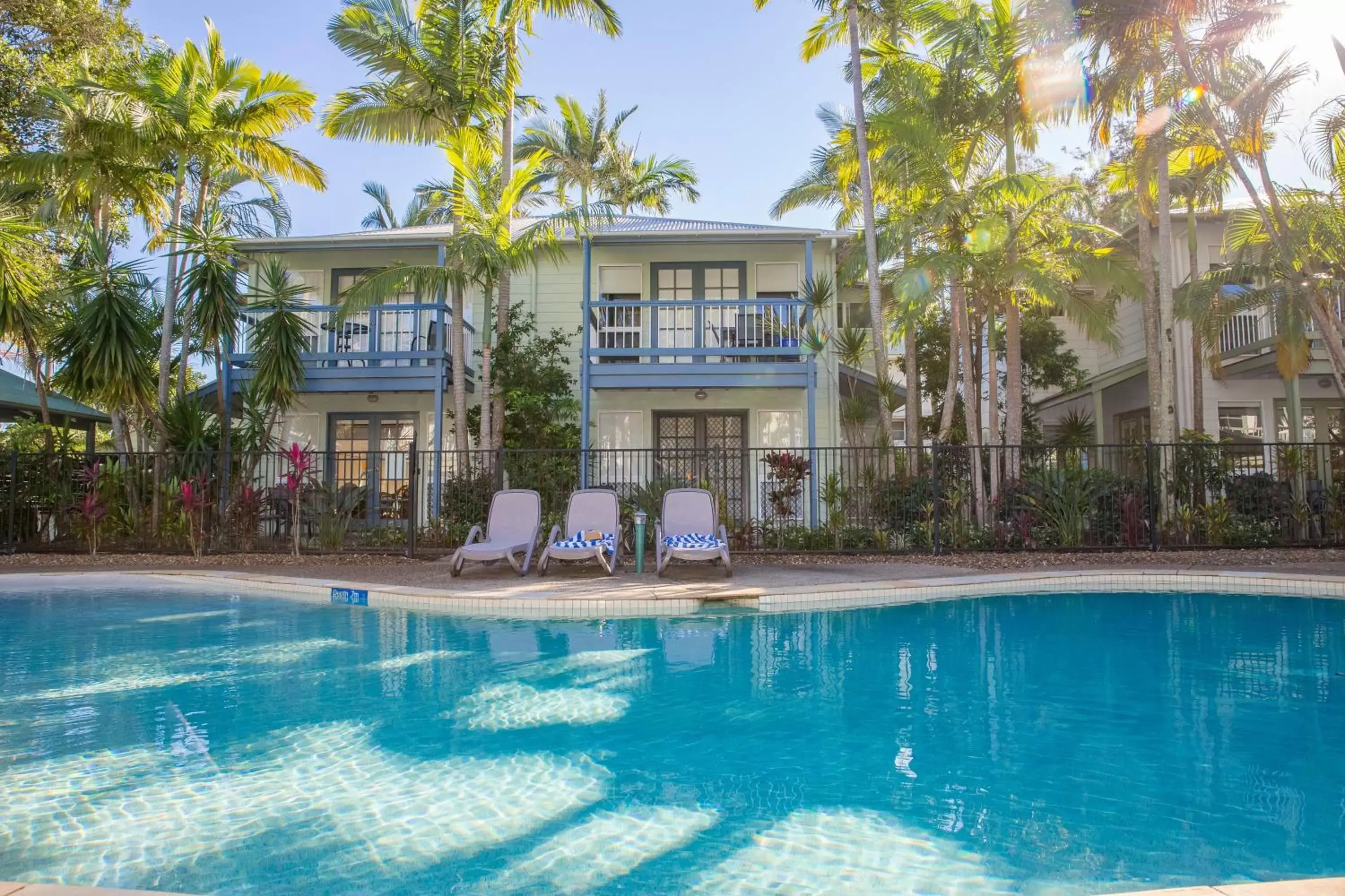 Pool view, Swimming Pool in Coral Beach Noosa Resort