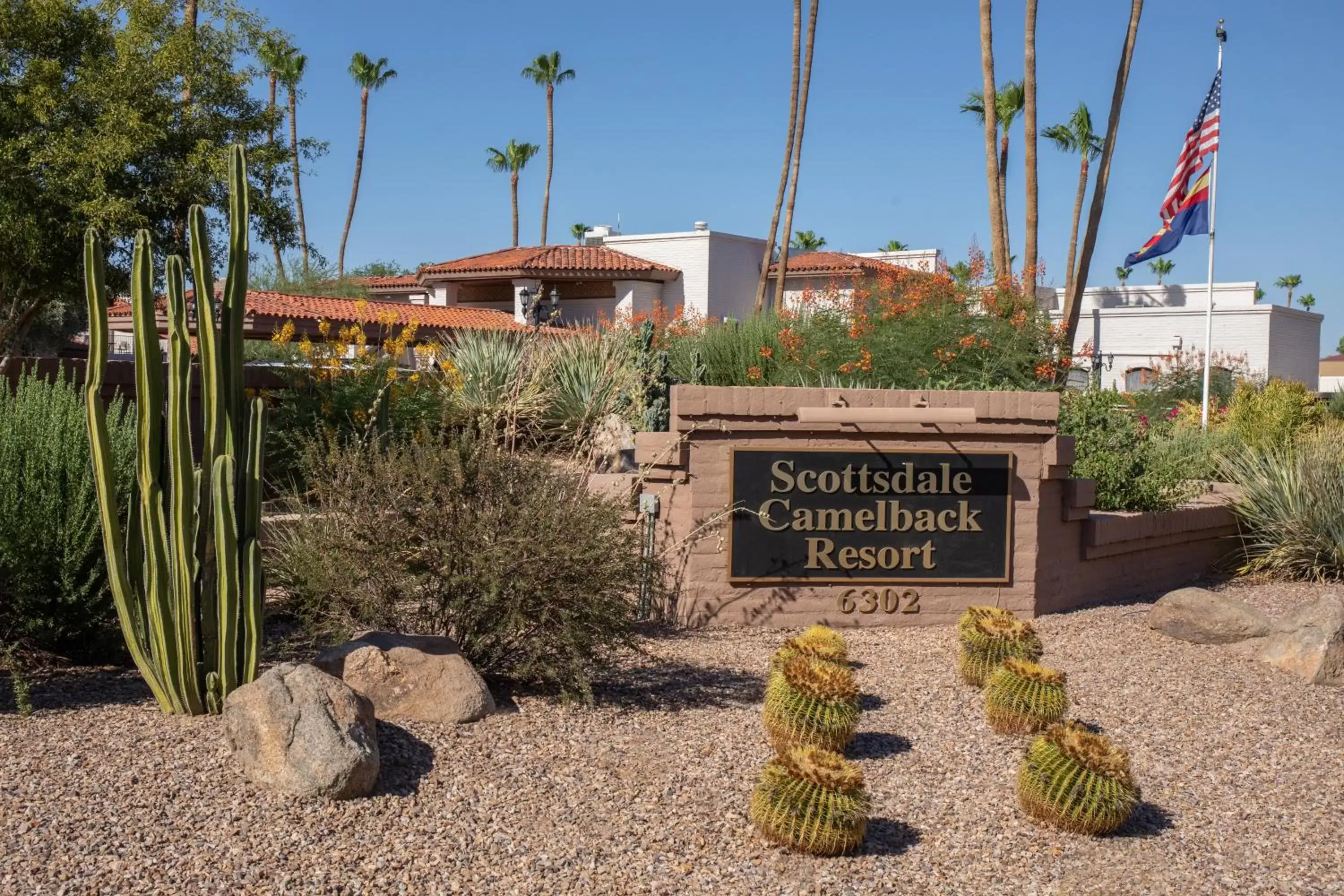 Facade/entrance in Scottsdale Camelback Resort Facade/entrance in Scottsdale Camelback Resort