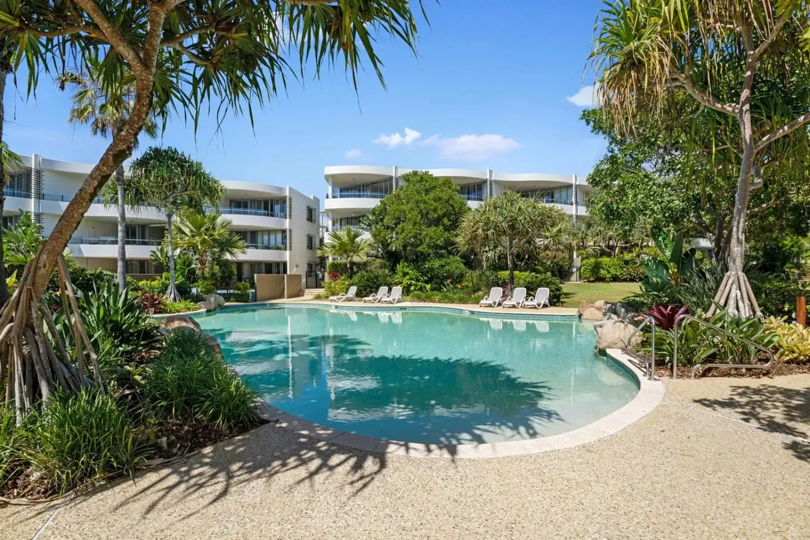 Pool view, Swimming Pool in Cotton Beach Resort - Tweed Coast Holidays ®