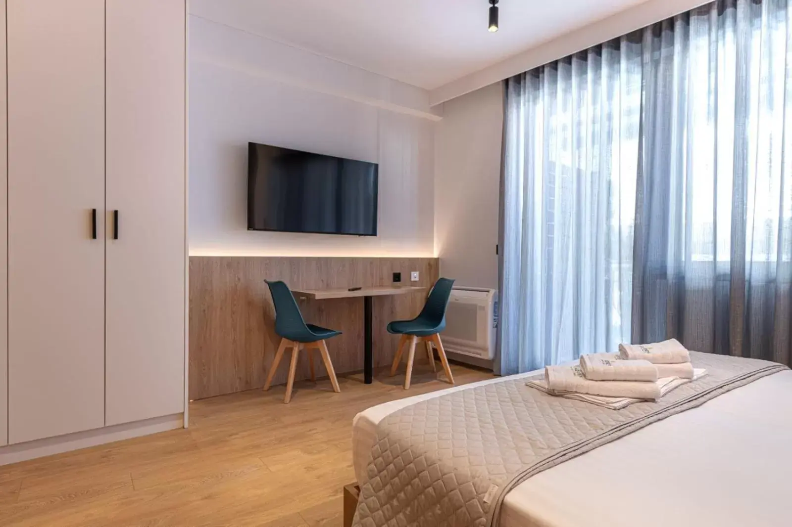 Bedroom, TV/Entertainment Center in A&N Athens Luxury Apartments - Ermou