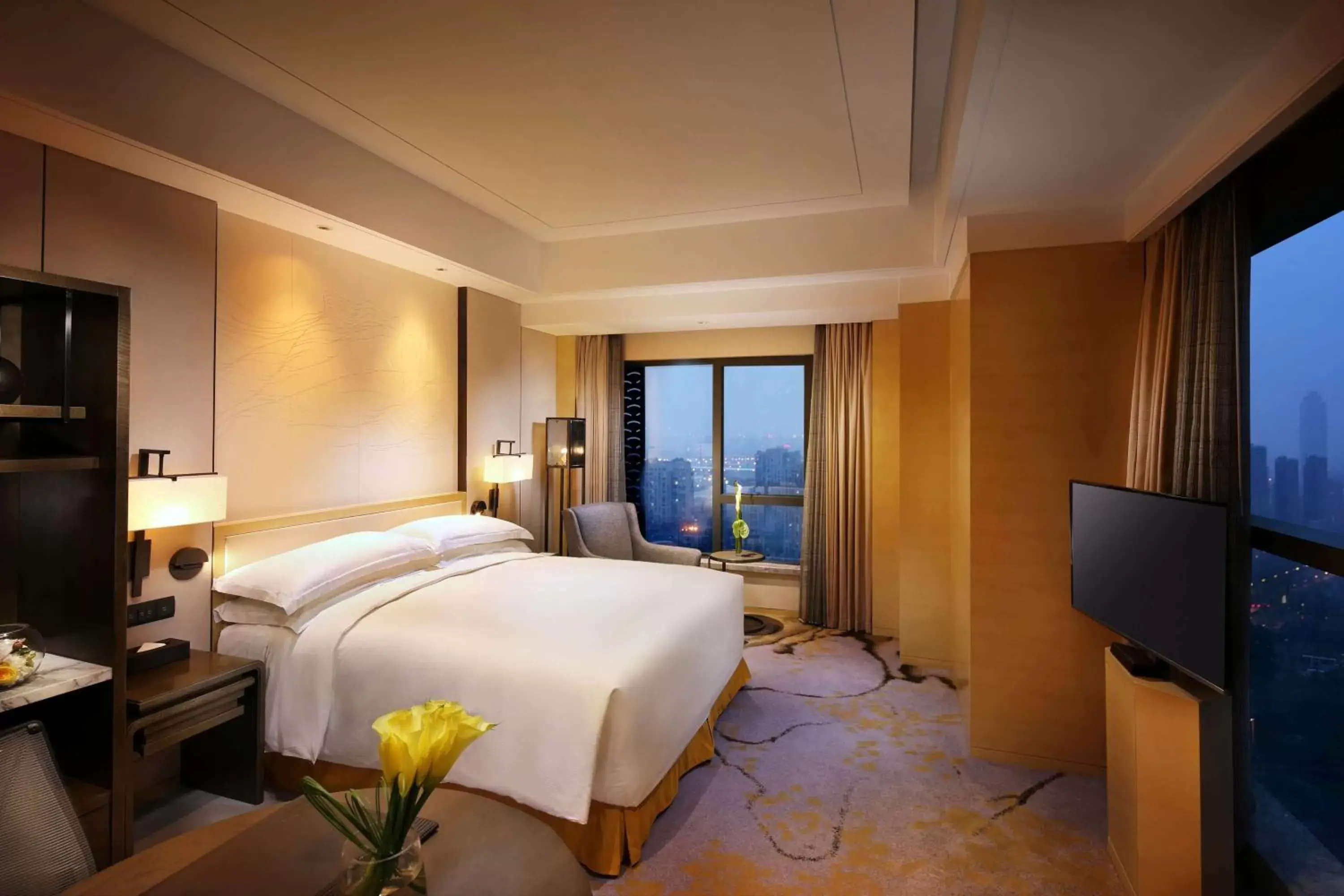 Bed in Hilton Suzhou