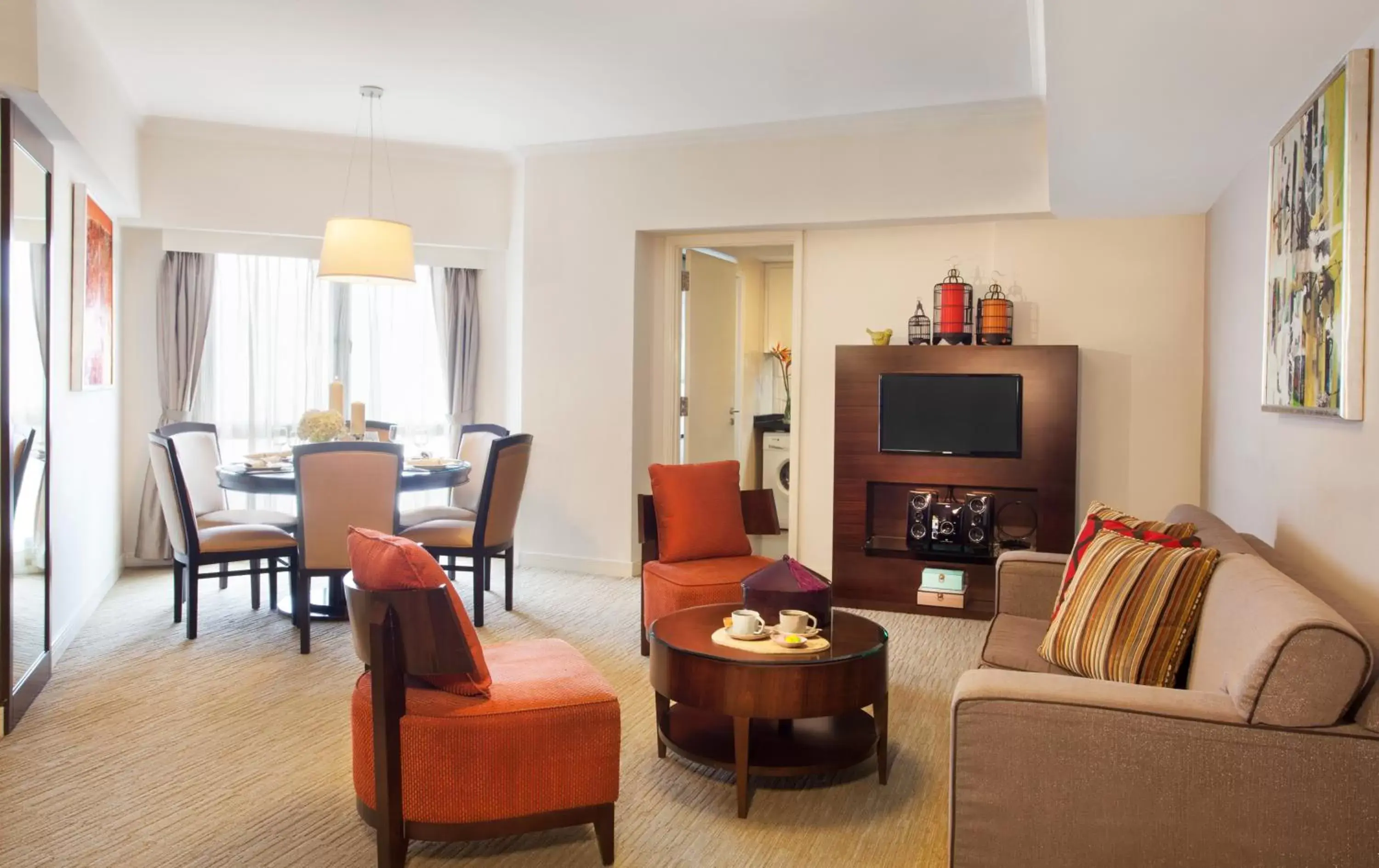 Living room, Seating Area in Somerset Grand Hanoi Serviced Residences